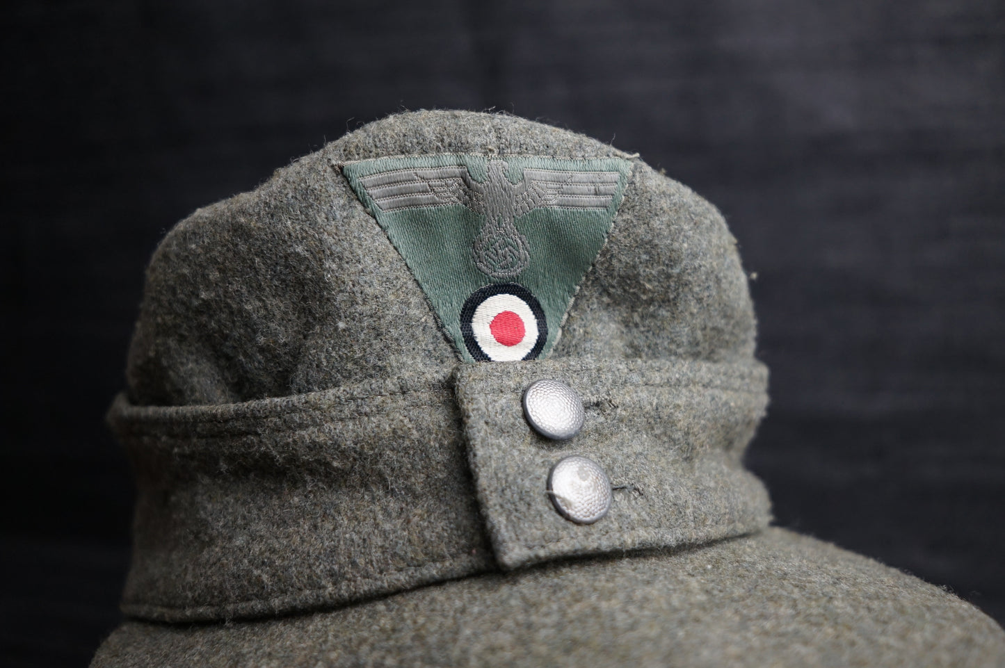 GERMAN WW2 1943 HEER EM/NCO M43 CAP RBNR MARKED SIZE 56