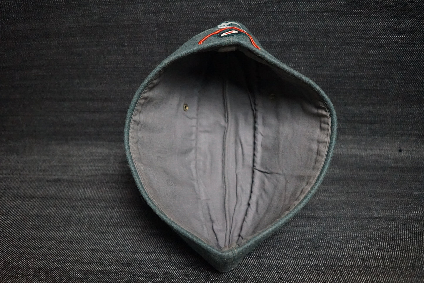 GERMAN WW2 HEER ARTILLERY OFFICER OVERSEAS CAP LARGE SIZE 62 & UNISSUED