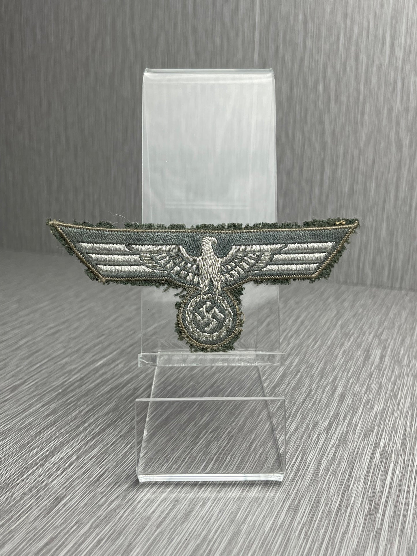 GERMAN WW2 HEER NCO/OFFICERS BEVO FLATWIRE BREAST EAGLE 'BRUSTADLER FUR WAFFENROCK'
