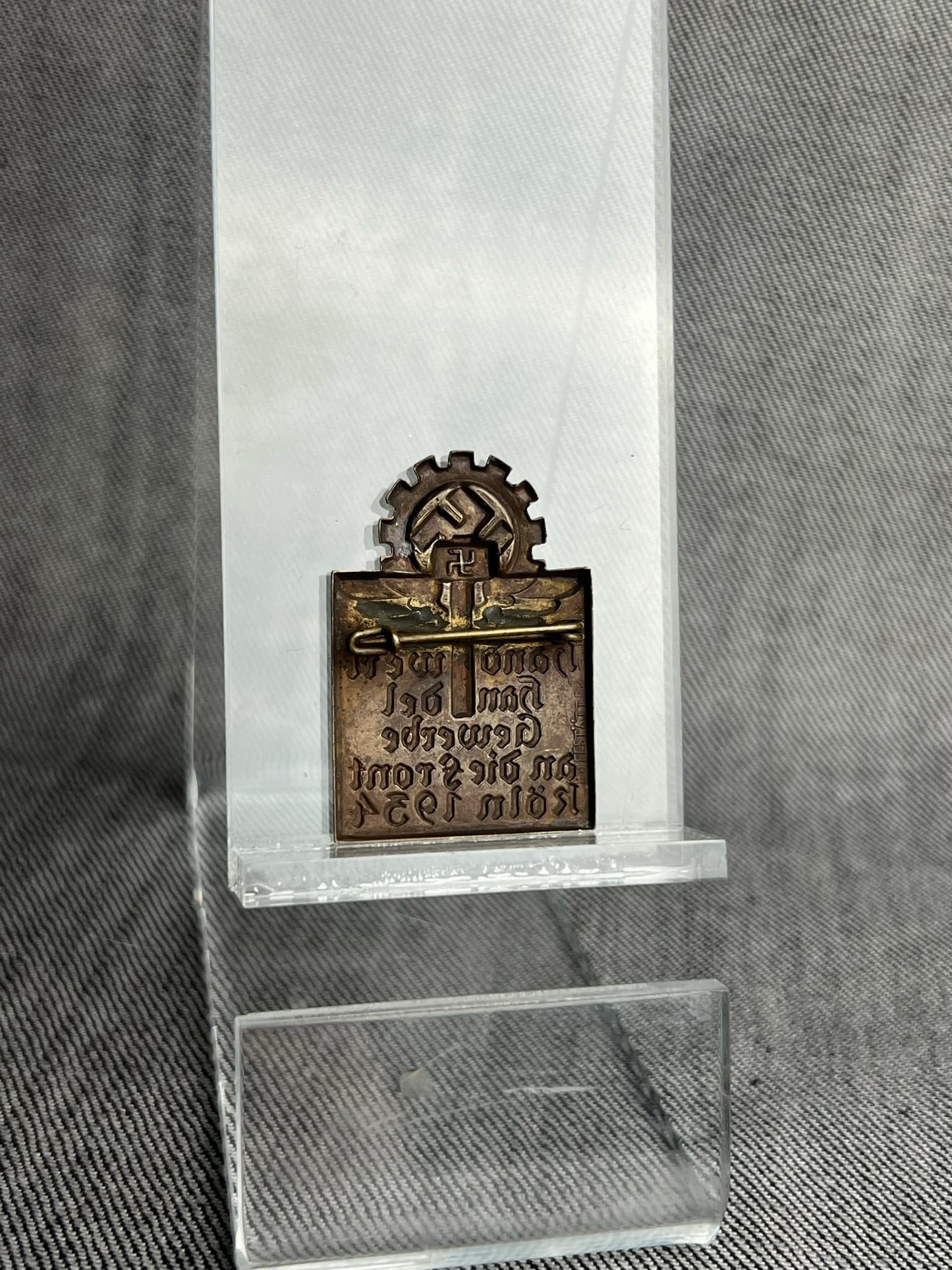 GERMAN WW2 1934 KOLN HANDWERK BADGE BY HOFFSTATTER, BONN