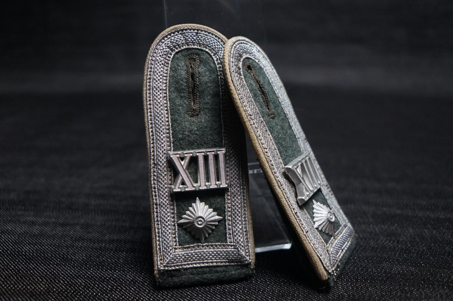 GERMAN WW2 HEER 13TH INFANTRY DIVISION FELDWEBEL MATCHING SHOULDER STRAPS
