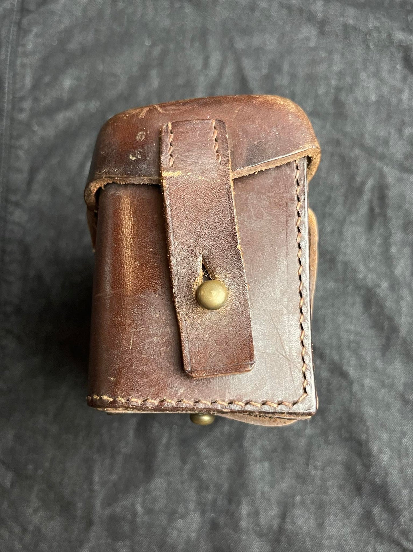 GERMAN WW2 HITLER JUGEND MEDICAL POUCH W/ SUSPENDERS