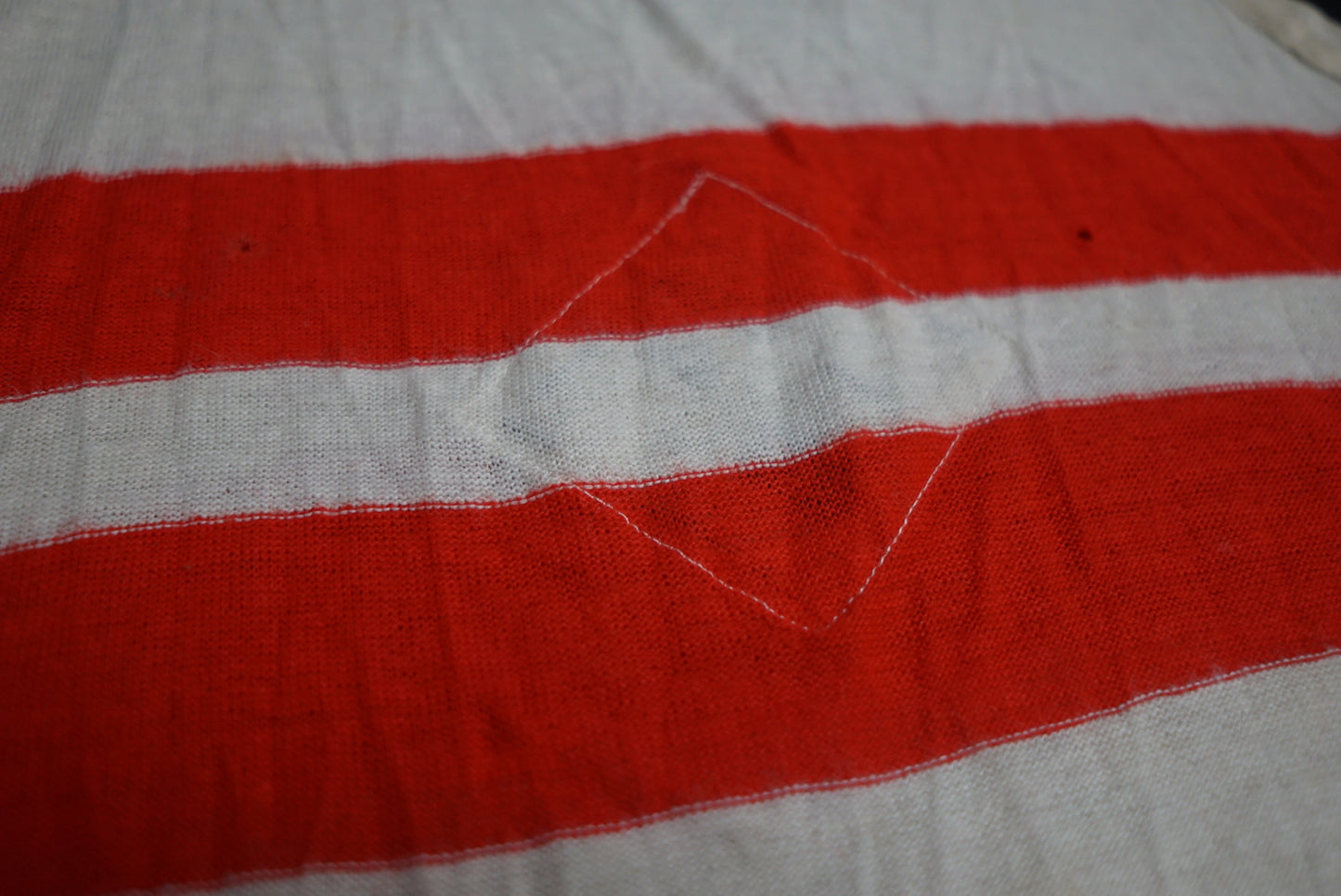 GERMAN WW2 HITLER JUGEND HJ SPORTS SHIRT W/ RZM TAG & MULTI-PIECE DIAMOND