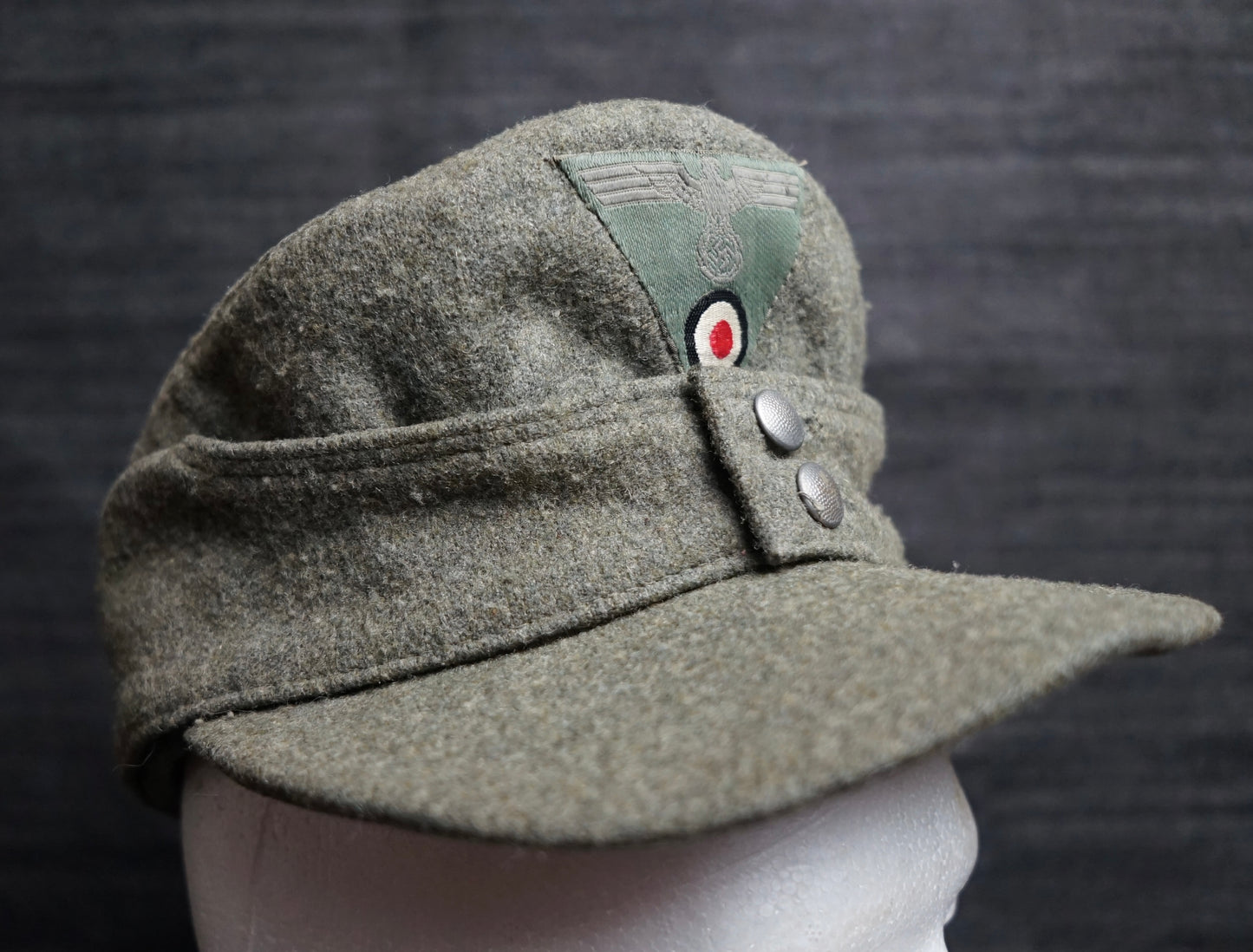 GERMAN WW2 1943 HEER EM/NCO M43 CAP RBNR MARKED SIZE 56
