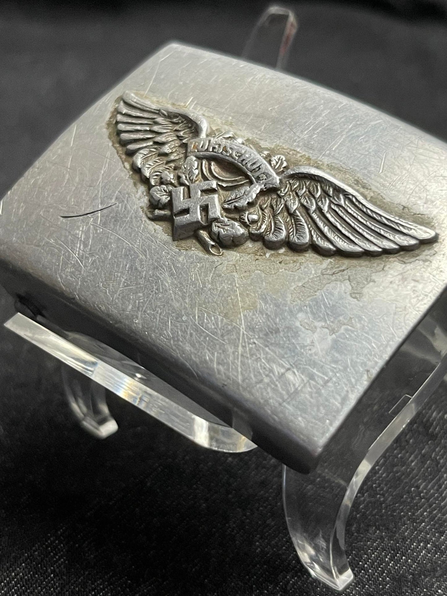 GERMAN WW2 REICHSLUFTSCHUTZBUND 'RLB' BELT BUCKLE