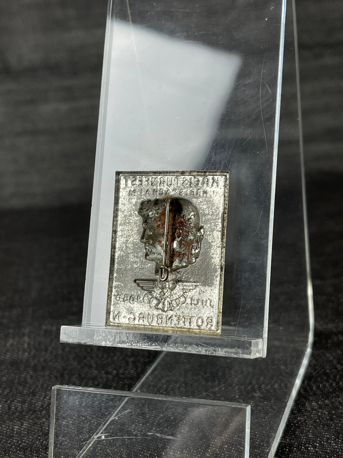 RARE GERMAN WW2 ROTTENBURG NORD DISTRICT’S GYMNASTICS BADGE KREISTURNFEST KREIS ACHALM JUNI 1936