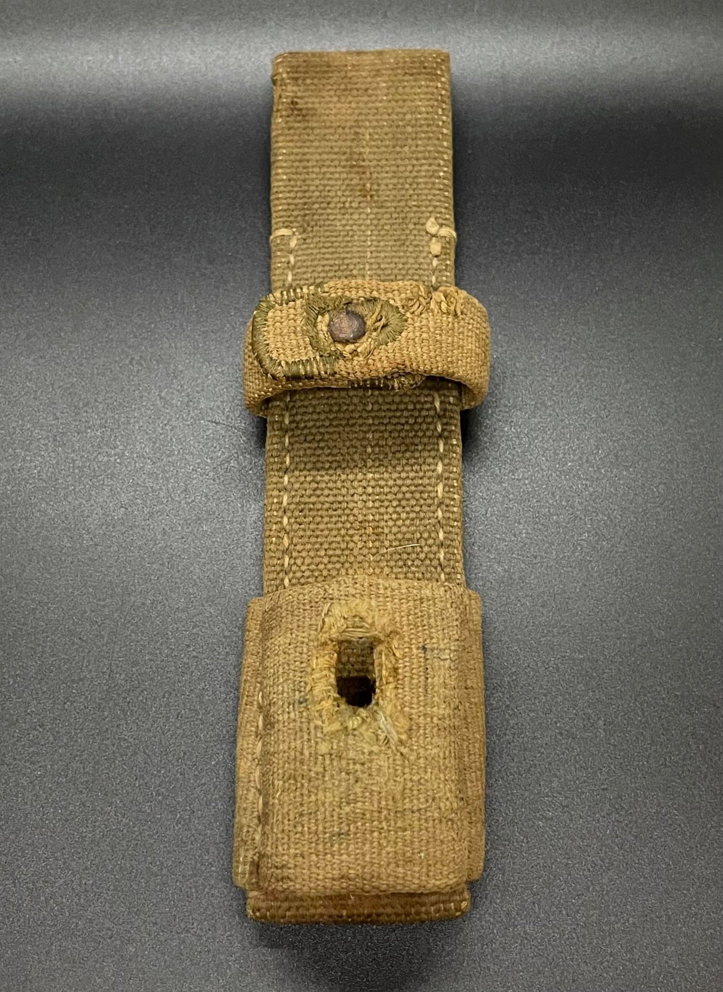 GERMAN WW2 DEUTSCHE AFRIKA KORPS (DAK) GREEN & TAN CANVAS TROPICAL FROG