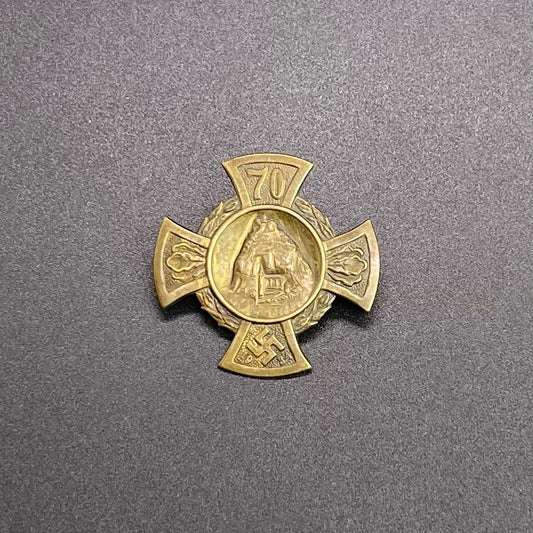 GERMAN PRE WW2 1934 IDAR-OBERSTEIN COMMEMORATIVE BADGE/PIN BY OSSWAAG OBERELEIN