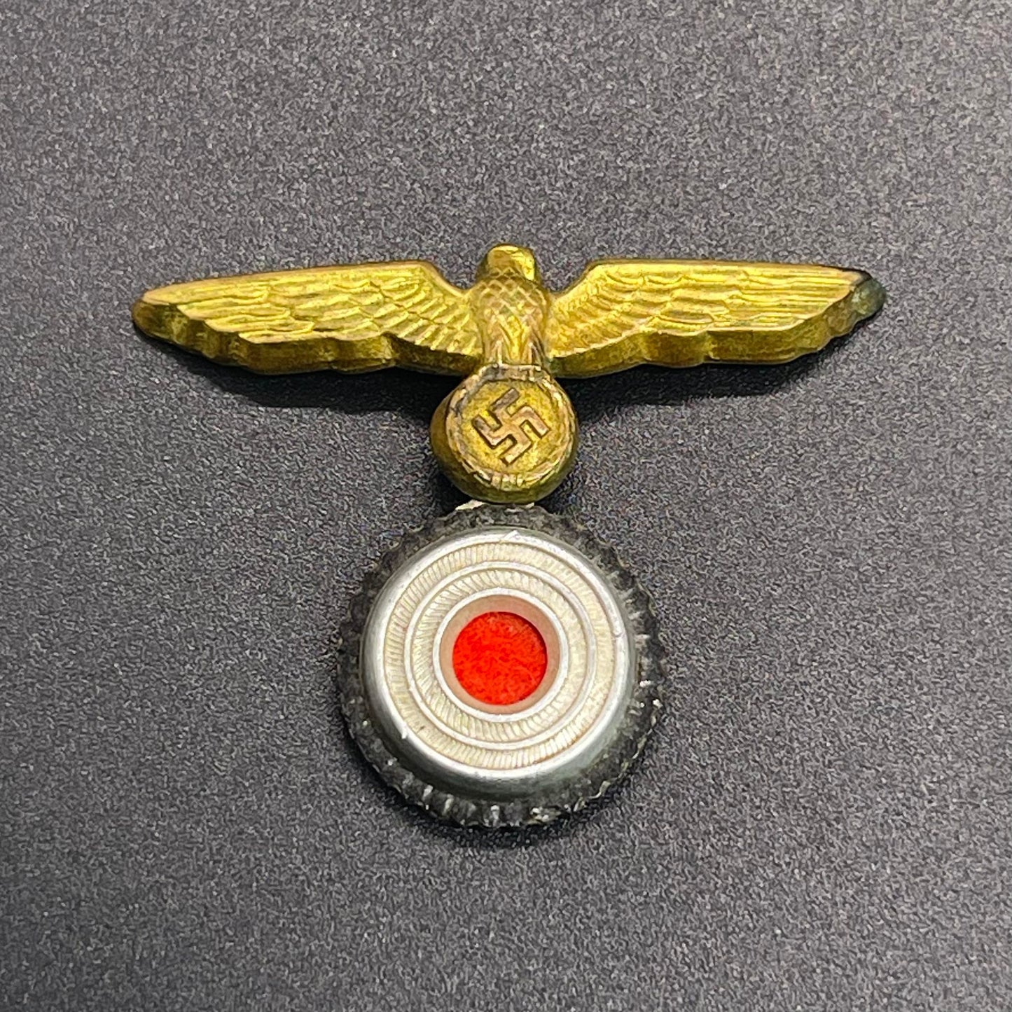 GERMAN WW2 KRIEGSMARINE EM/NCO VISOR/CAP EAGLE & COCKADE DRGM MARKED