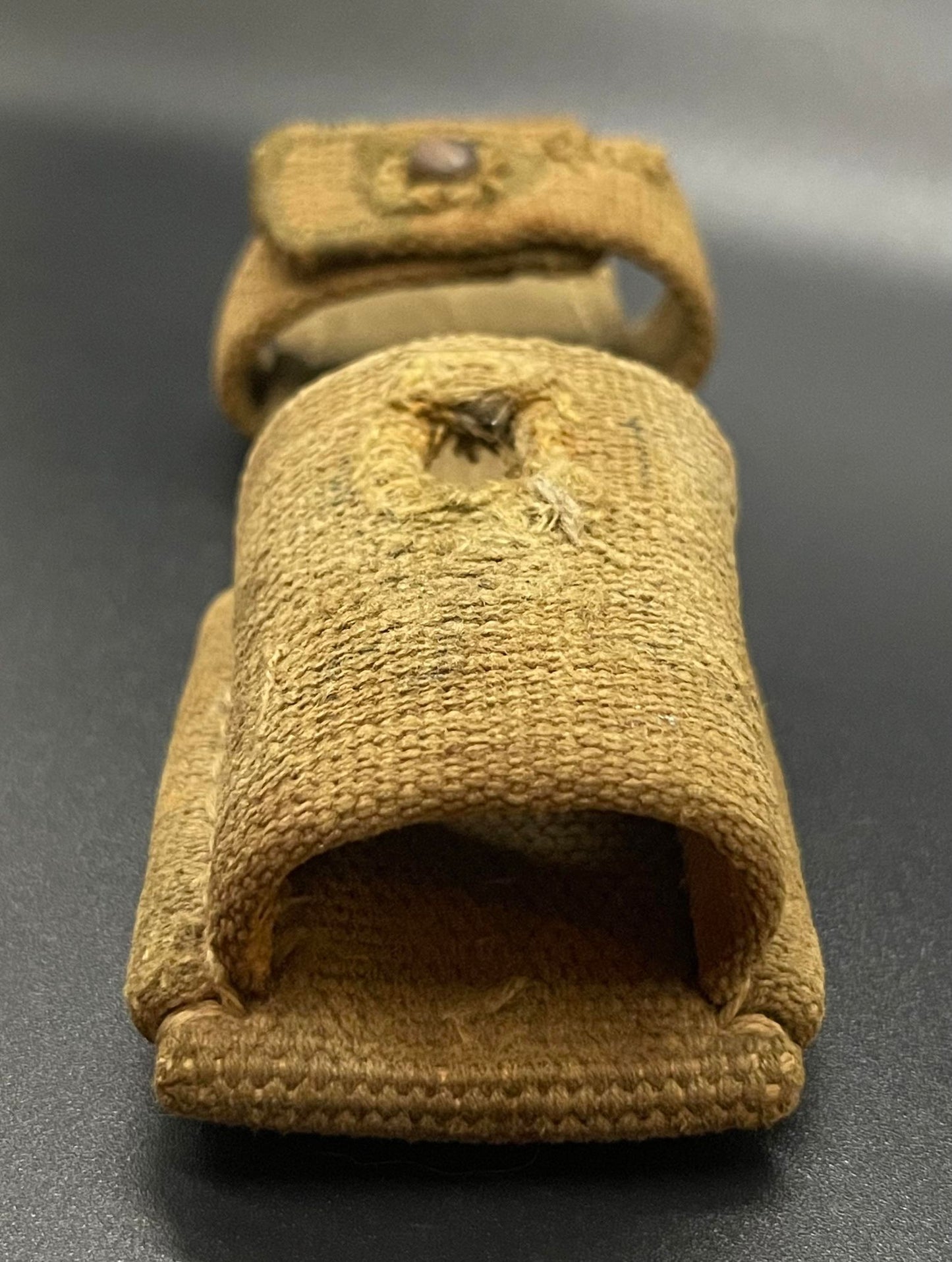 GERMAN WW2 DEUTSCHE AFRIKA KORPS (DAK) GREEN & TAN CANVAS TROPICAL FROG