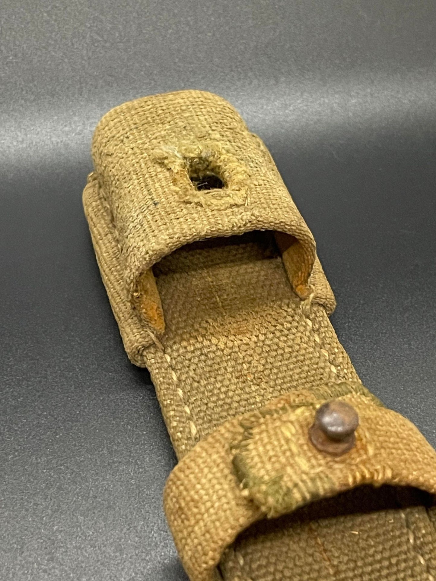 GERMAN WW2 DEUTSCHE AFRIKA KORPS (DAK) GREEN & TAN CANVAS TROPICAL FROG
