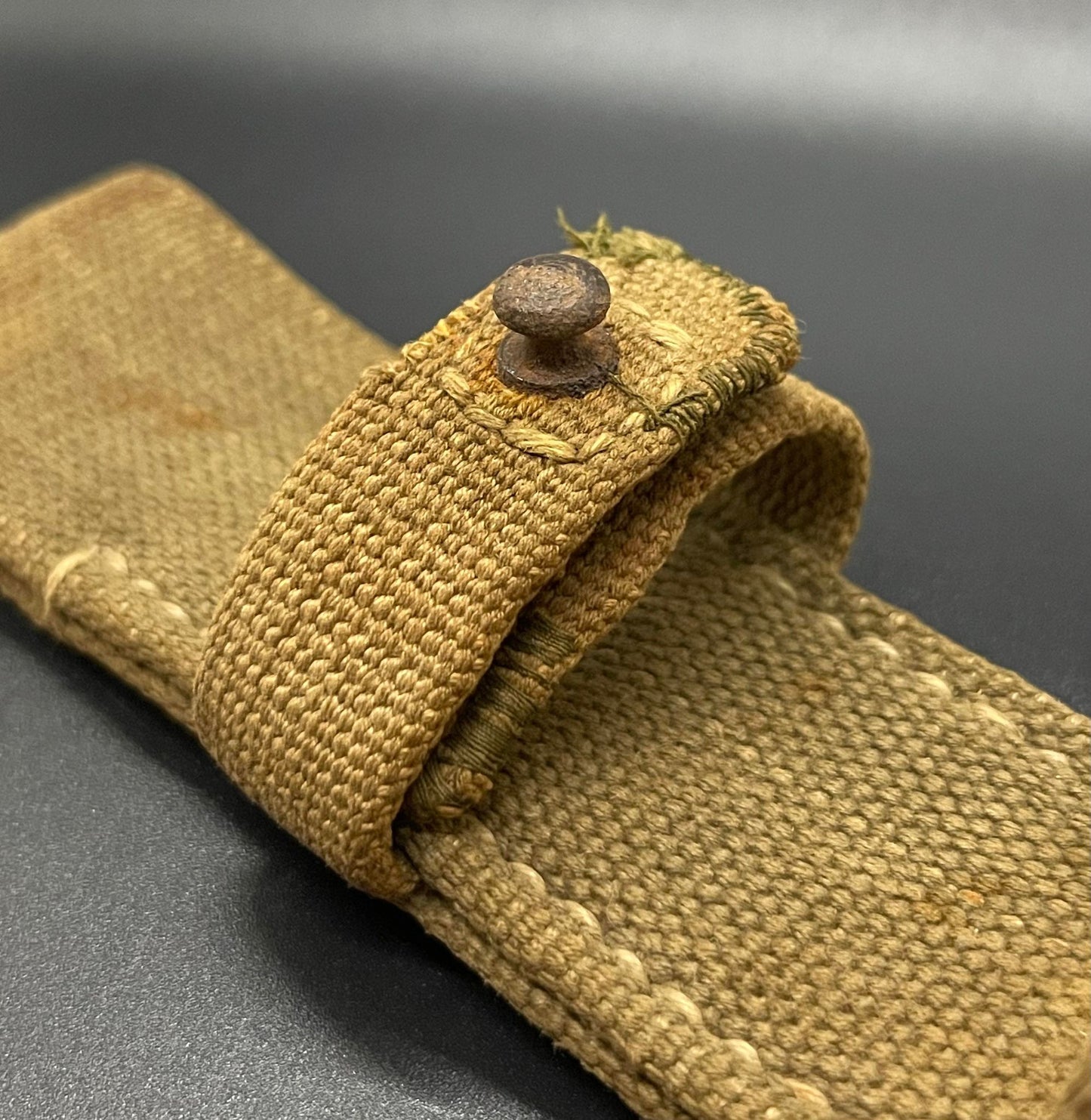 GERMAN WW2 DEUTSCHE AFRIKA KORPS (DAK) GREEN & TAN CANVAS TROPICAL FROG