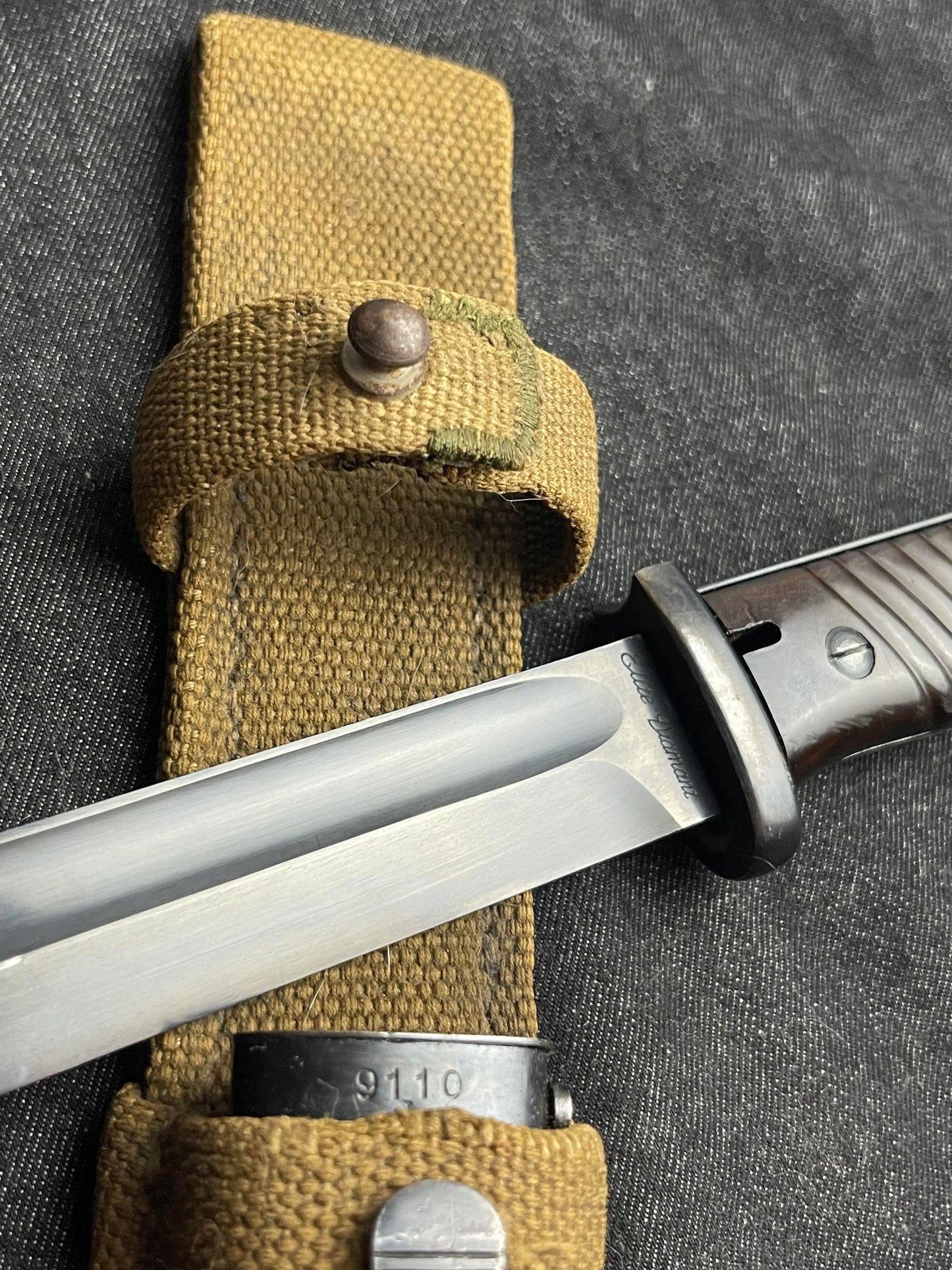 GERMAN WW2 WEHRMACHT ELITE-DIAMANT S84/98 3RD PATTERN MATCHING TROPICAL COMBAT BAYONET W/ DAK FROG MINT