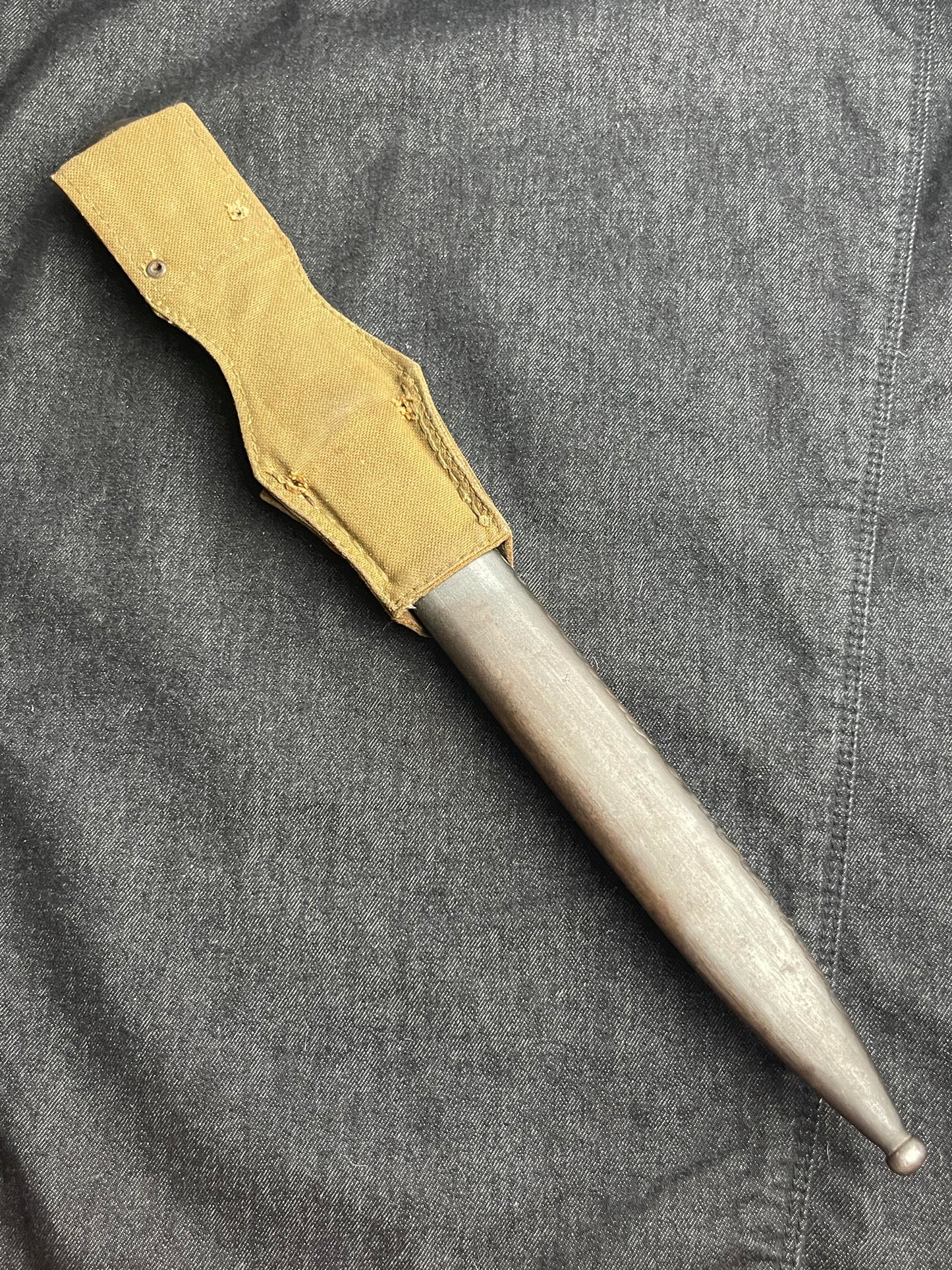 GERMAN WW2 WEHRMACHT LATE 1944 CARL EICKHORN S84/98 3RD PATTERN COMBAT BAYONET DOUBLE DIGIT W/ 'BREAD BAG' FROG FACTORY MATCHED