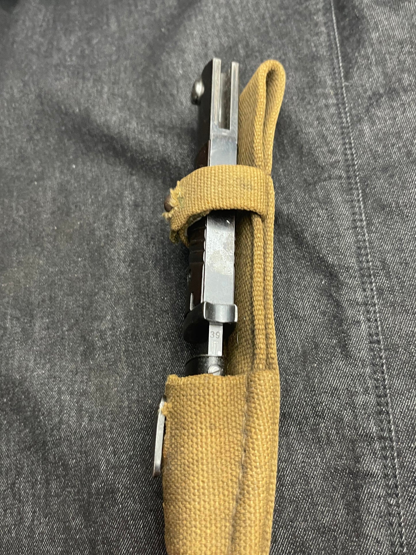 GERMAN WW2 WEHRMACHT ELITE-DIAMANT S84/98 3RD PATTERN MATCHING TROPICAL COMBAT BAYONET W/ DAK FROG MINT