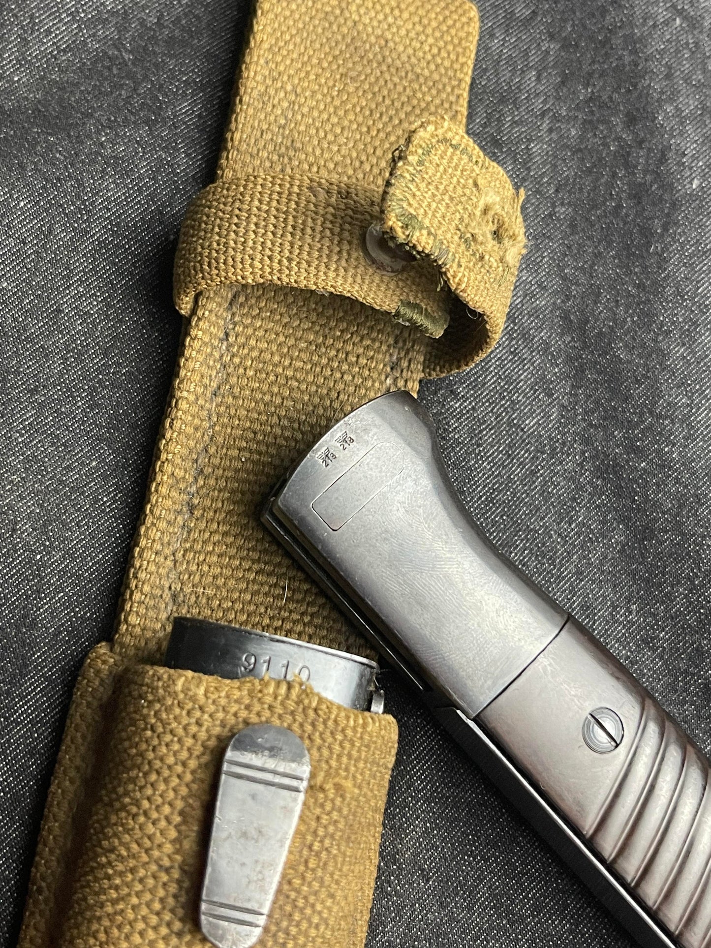 GERMAN WW2 WEHRMACHT ELITE-DIAMANT S84/98 3RD PATTERN MATCHING TROPICAL COMBAT BAYONET W/ DAK FROG MINT