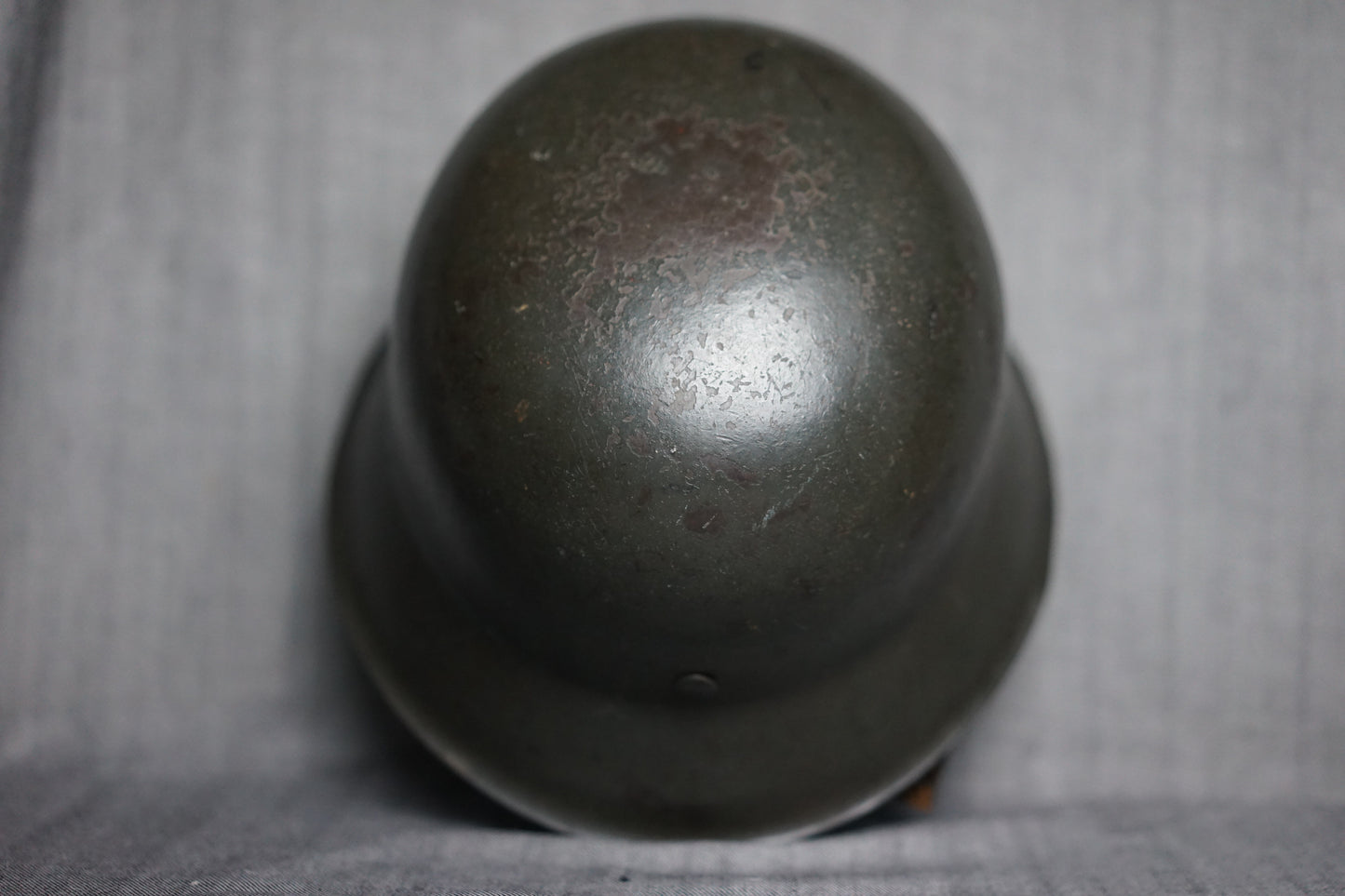 GERMAN WW2 HEER M42 SINGLE DECAL HELMET E.T. 68 W/ CHINSTRAP STUNNER!