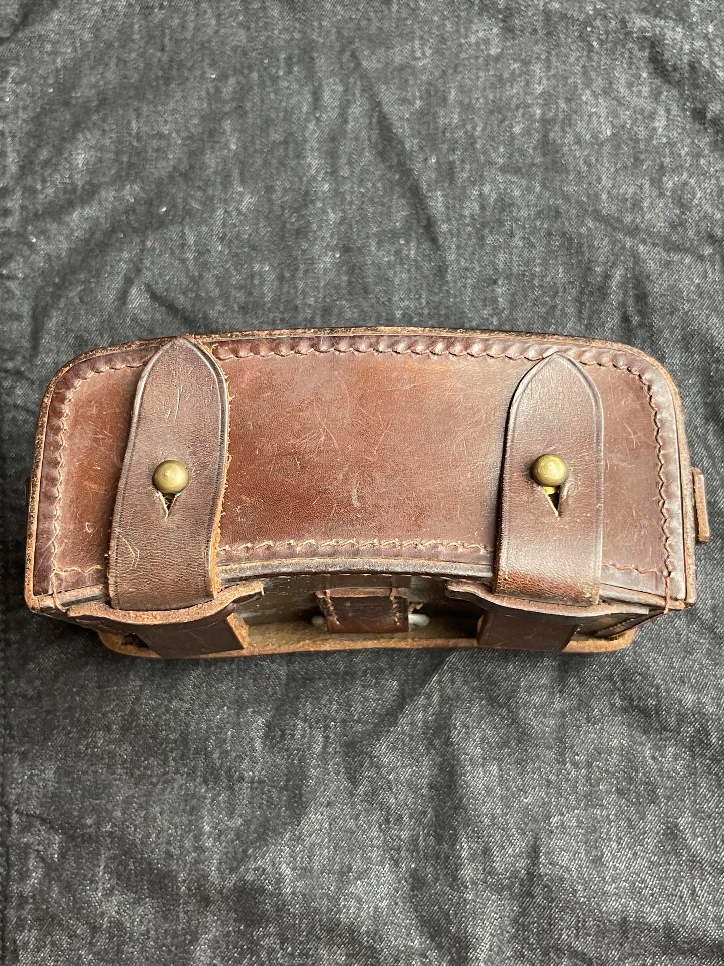 GERMAN WW2 HITLER JUGEND MEDICAL POUCH W/ SUSPENDERS