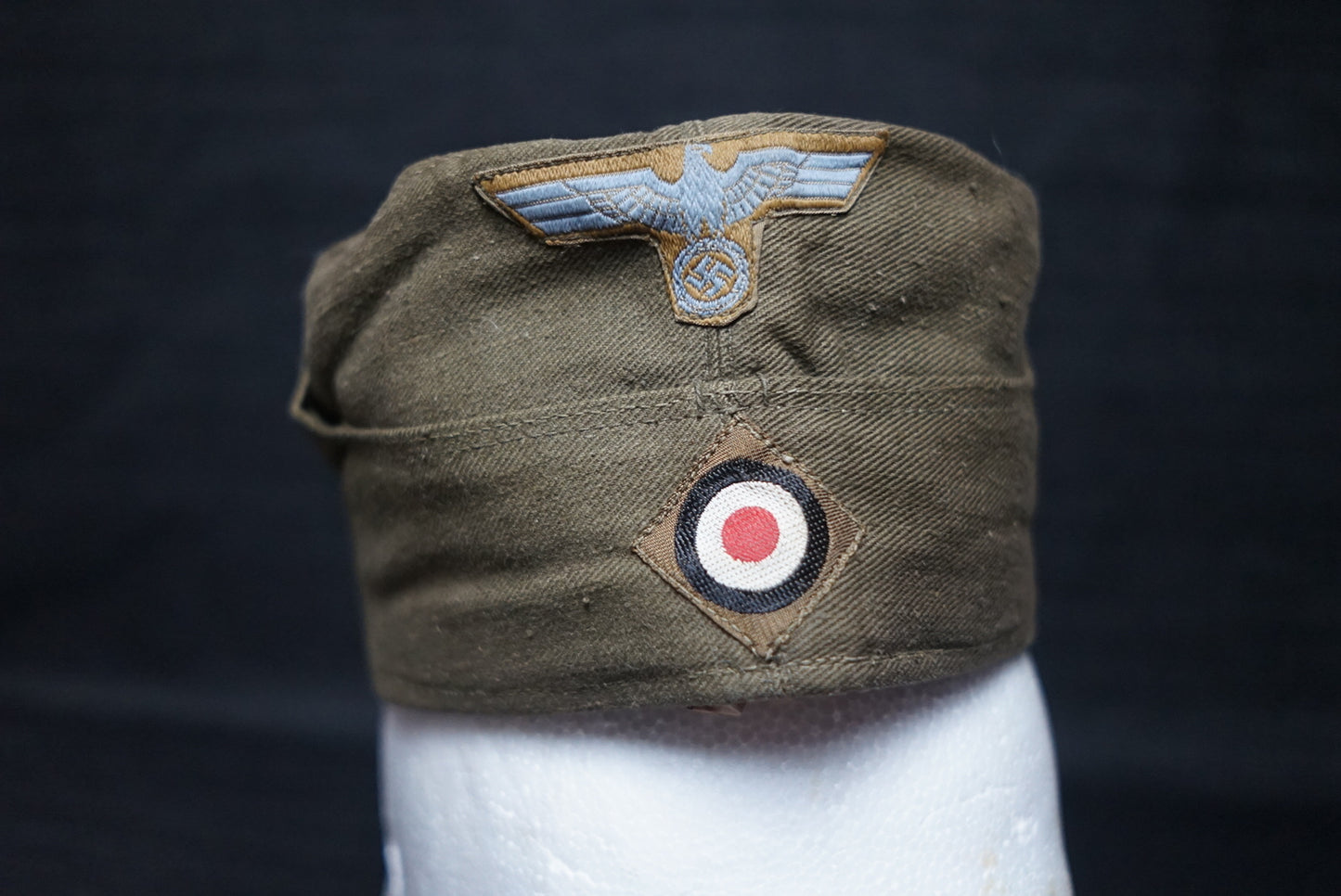GERMAN WW2 1942 DEUTSCHE AFRIKA KORPS DAK TROPICAL OVERSEAS CAP BY HANS BRASST MAGDEBURG