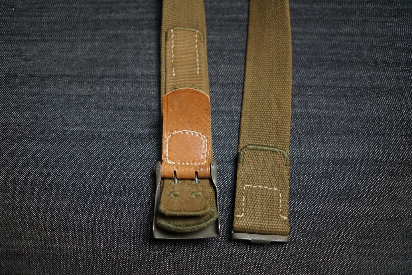 GERMAN WW2 1941 DEUTSCHE AFRIKA KORPS DAK TROPICAL BELT & BUCKLE C.W. MOTZ & CO., BRANDENBURG RARE