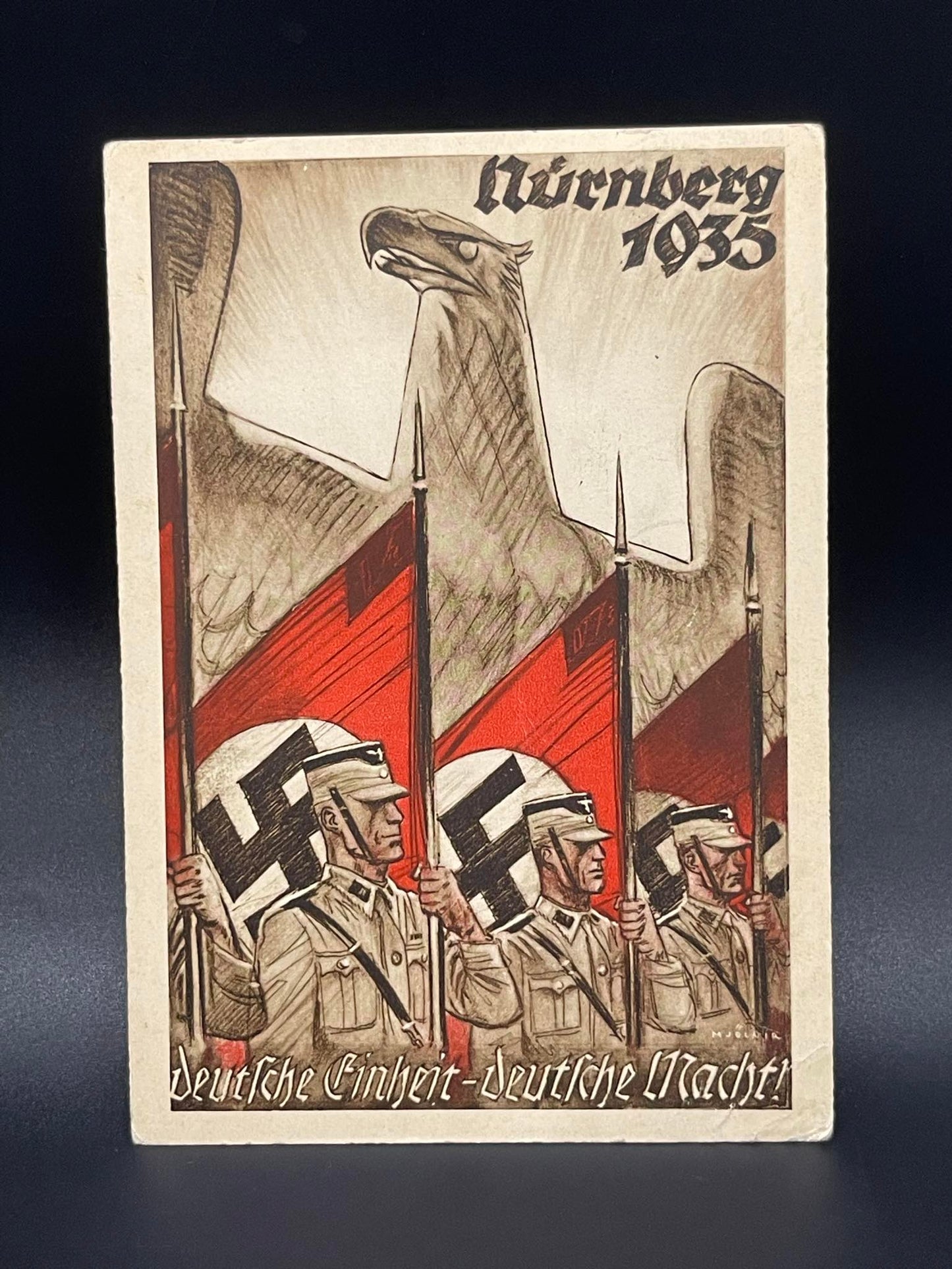 GERMAN WW2 REICHSPARTEITAG NURNBERG NSDAP RALLY 1935 POSTCARD