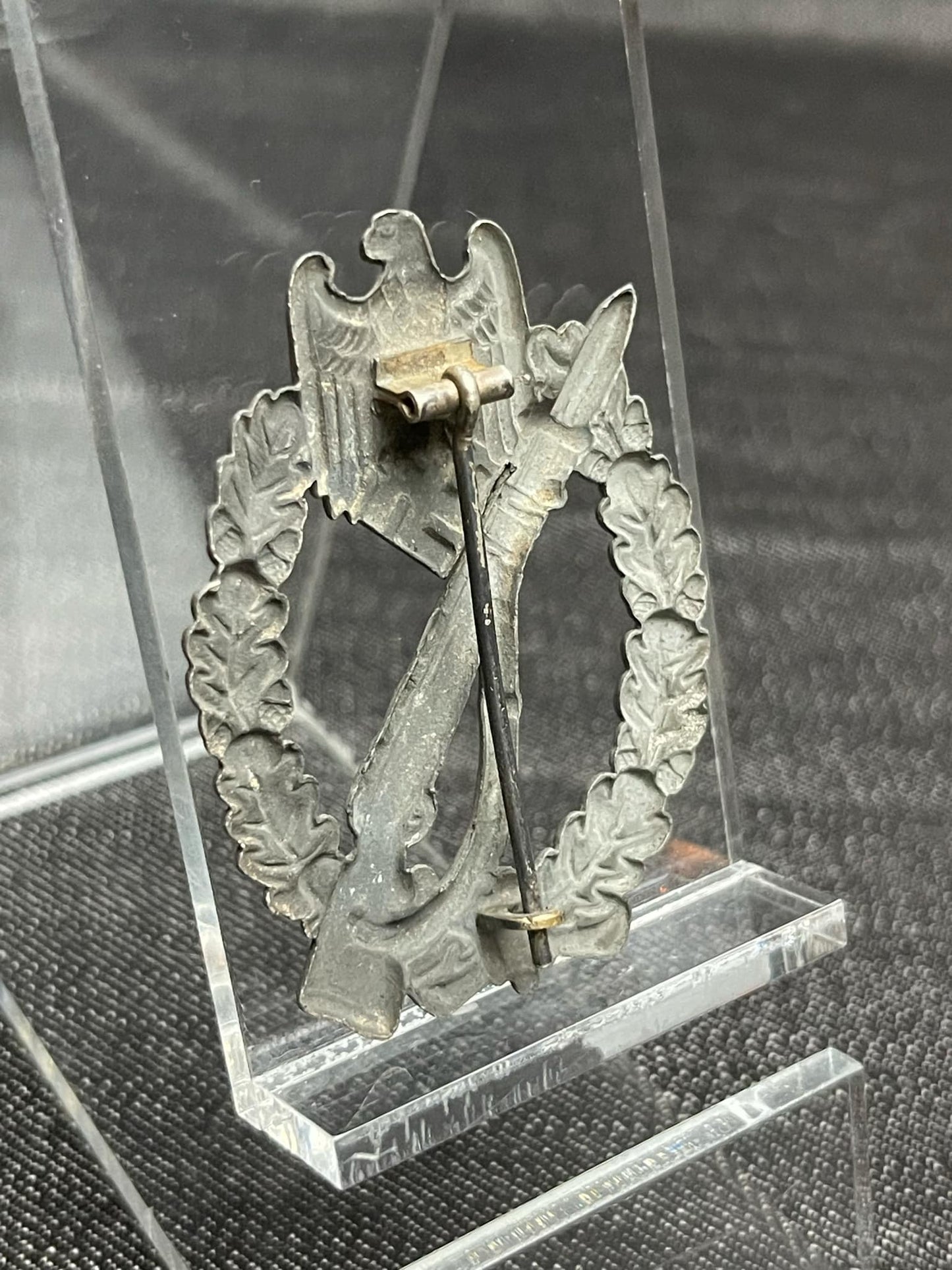 GERMAN WW2 INFANTRY ASSAULT BADGE LATE WAR SCHICKLE/MEYER HOLLOW TYPE