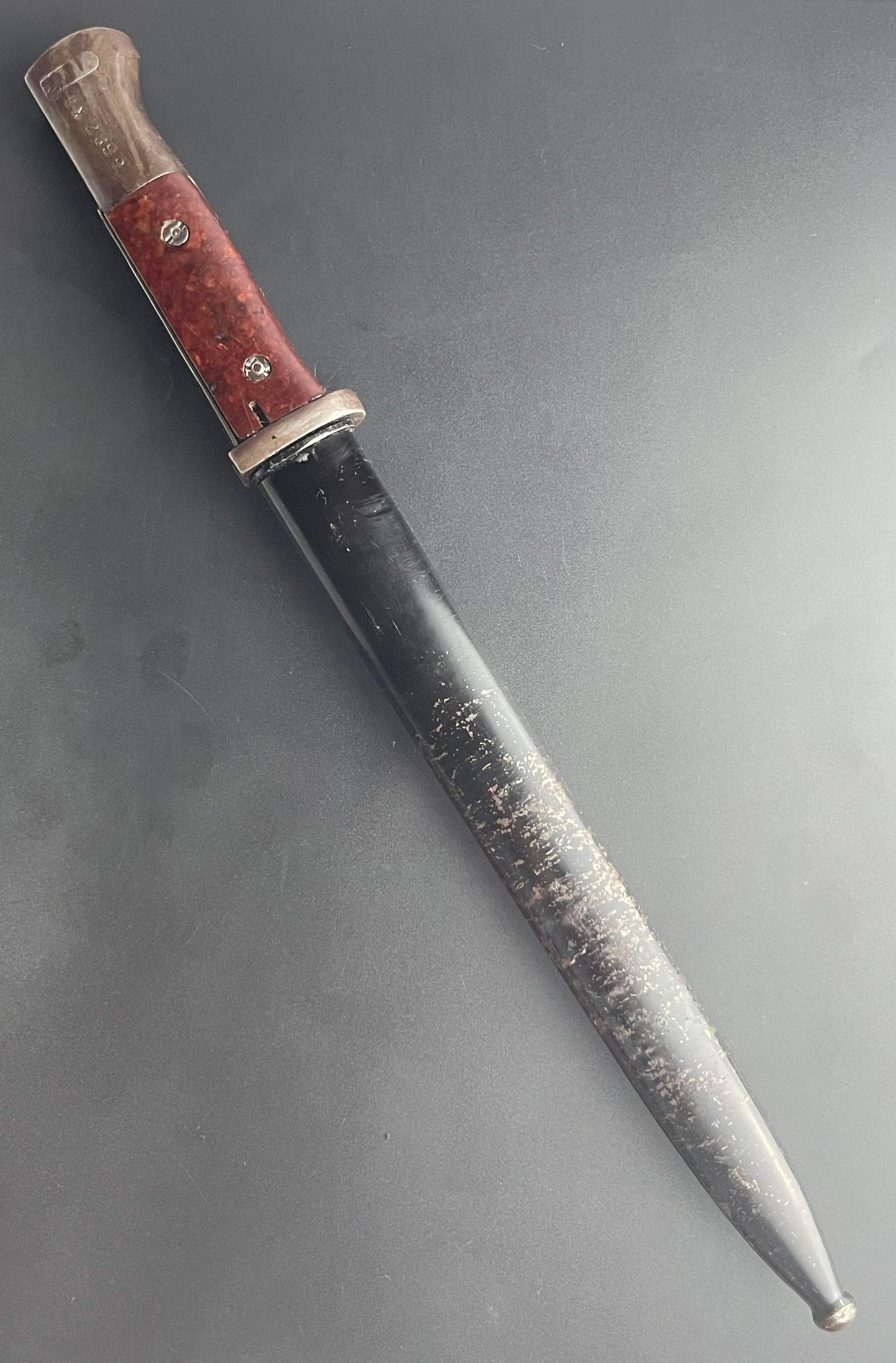 GERMAN WW2 K98 RIFLE S84/98 III PATTERN EXPORT BAYONET EX2899