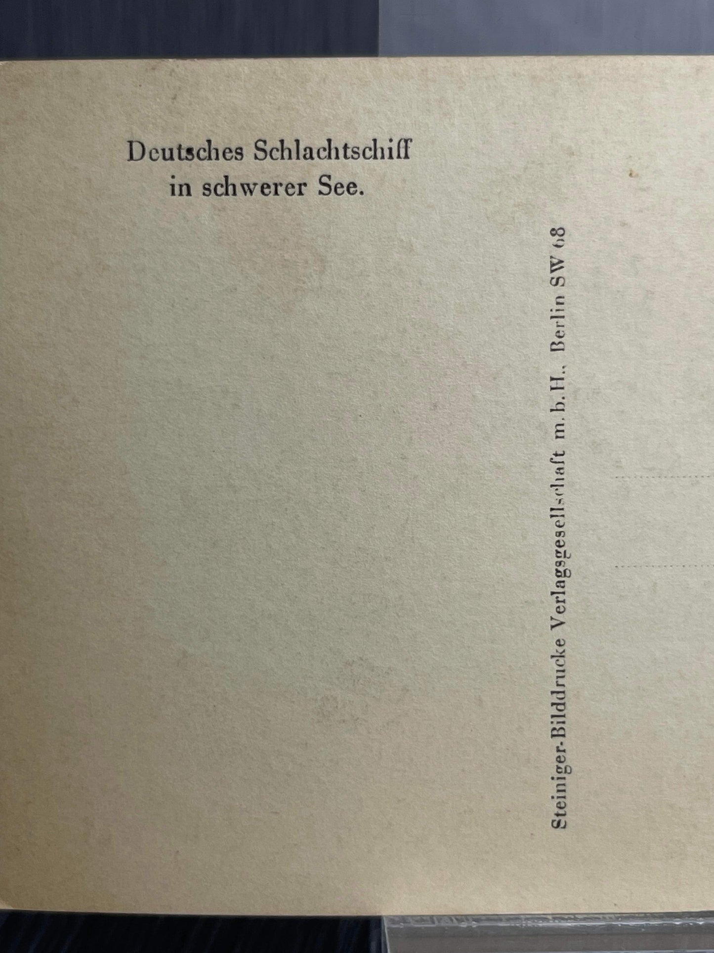 GERMAN WW2 BATTLESHIP ‘GNEISENAU’ IN HEAVY SEAS REAL PHOTO POSTCARD ‘RPPC’