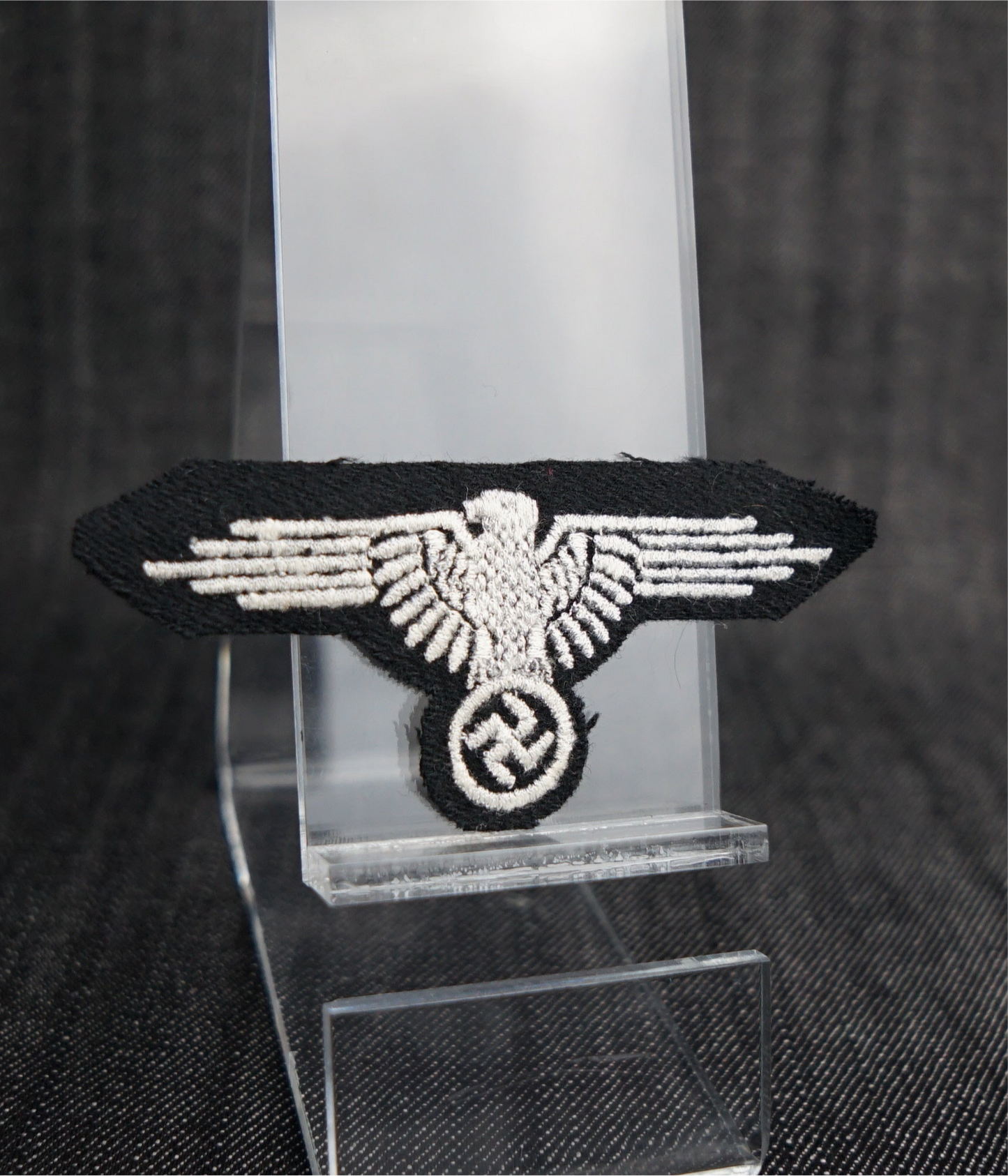 GERMAN WW2 WAFFEN SS EM/NCO SLEEVE EAGLE DACHAU VARIANT MINT