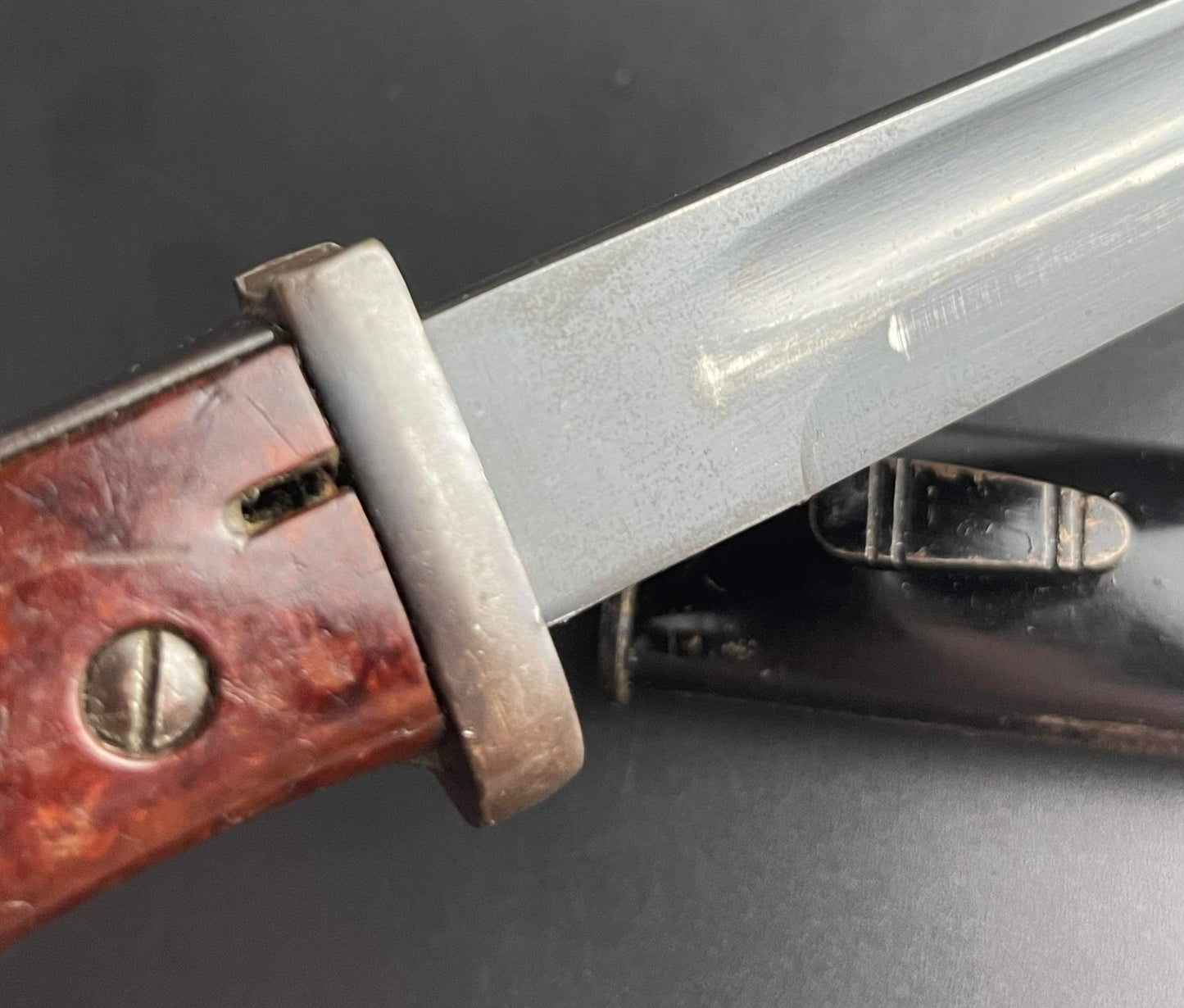 GERMAN WW2 K98 RIFLE S84/98 III PATTERN EXPORT BAYONET EX2899