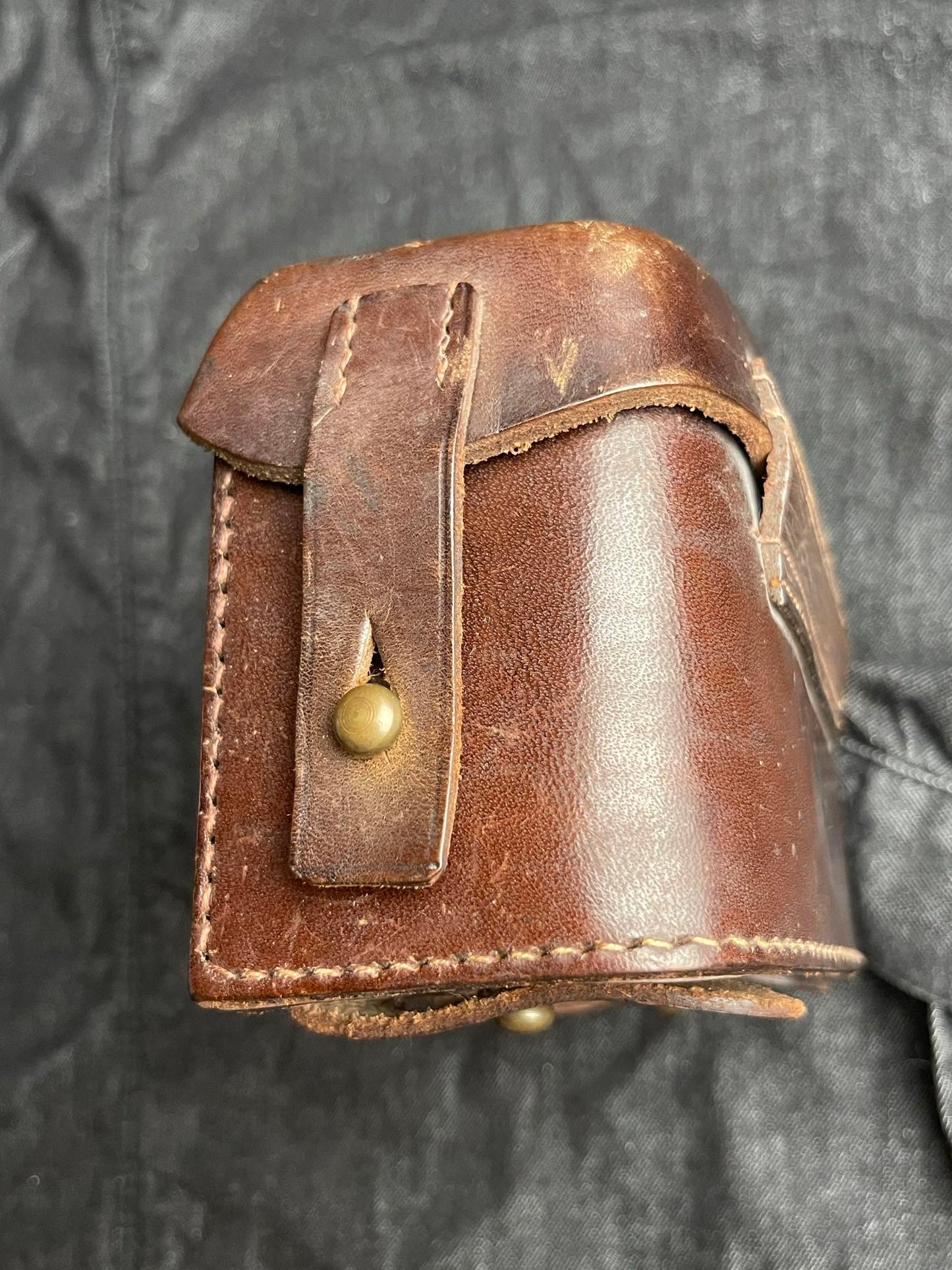 GERMAN WW2 HITLER JUGEND MEDICAL POUCH W/ SUSPENDERS