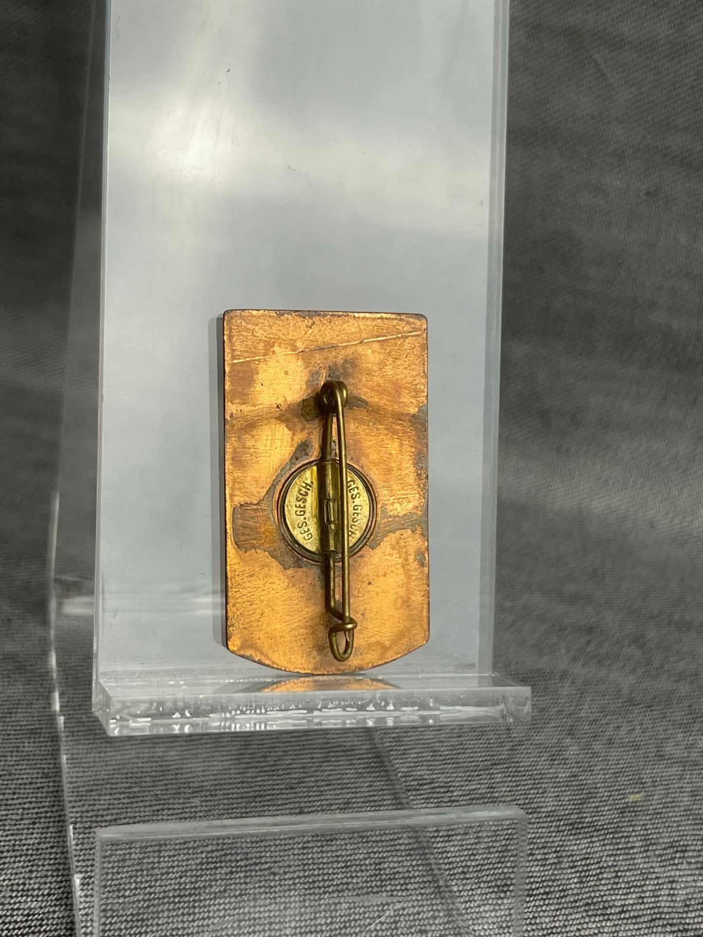 GERMAN WW2 1933 FRANKEN-OSTMARK NURNBERG HITLER JUGEND "HJ" TREFFEN BADGE GES.GESCH. MARKED