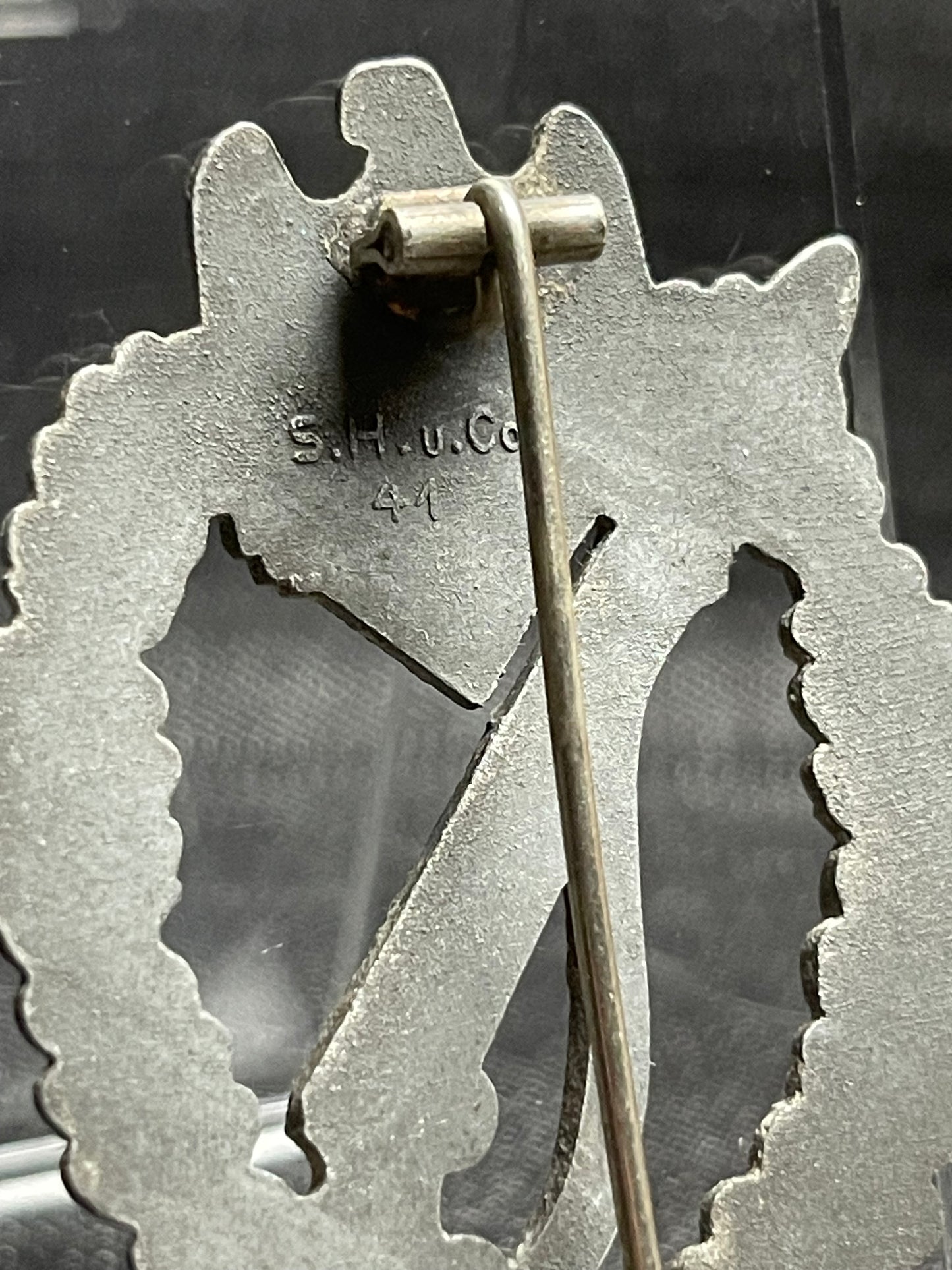 GERMAN WW2 1941 INFANTERIE STURMABZEICHEN IM SILBER S.H.U.C.O.