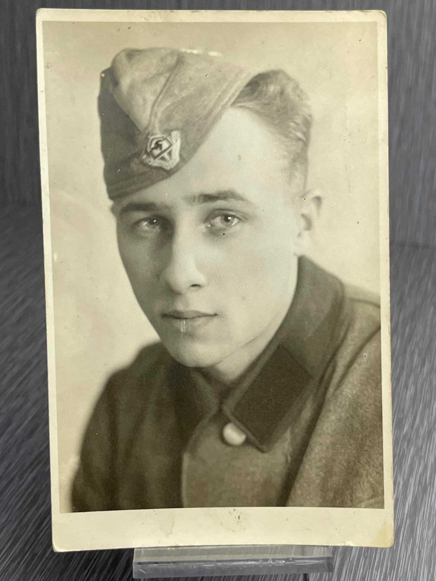 GERMAN WW2 RED YOUNG SOLDER SIGNED RPPC