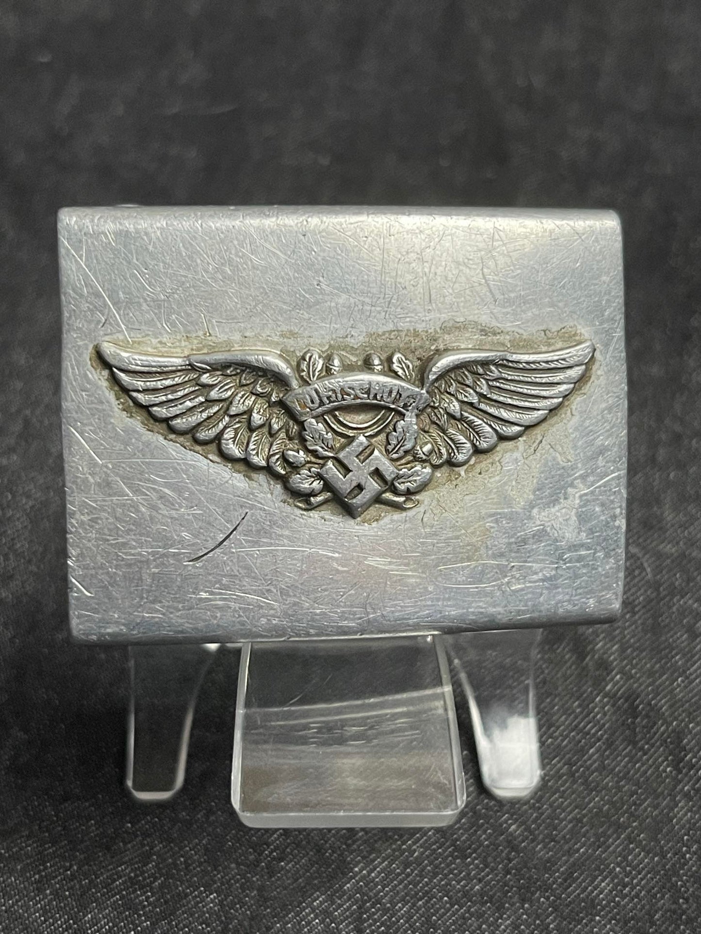 GERMAN WW2 REICHSLUFTSCHUTZBUND 'RLB' BELT BUCKLE