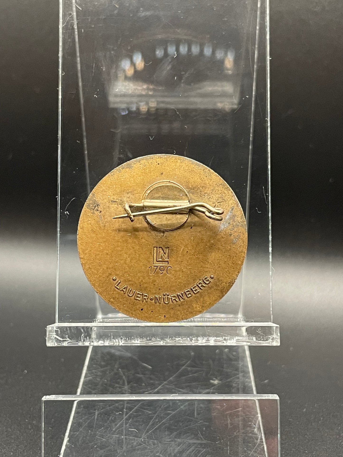 GERMAN PRE WW2 1936 REICHSPARTEITAG BADGE BY LAUER, NÜRNBERG