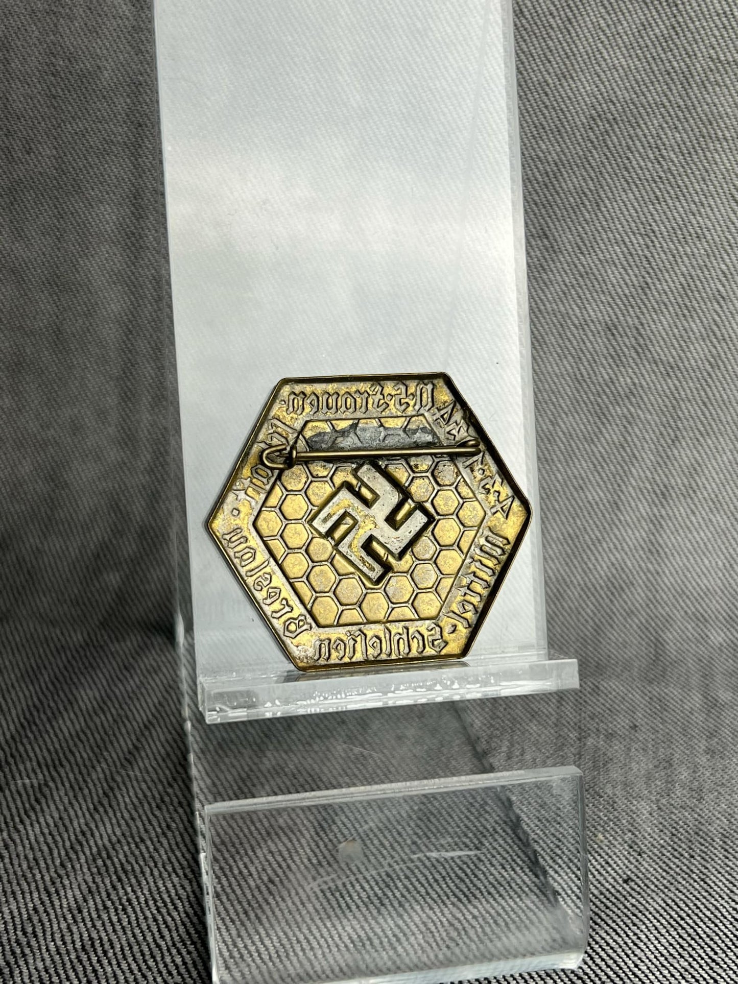 GERMAN WW2 NS FRAUENSCHAFT BRESLAU BADGE 4.3.1934 RARE