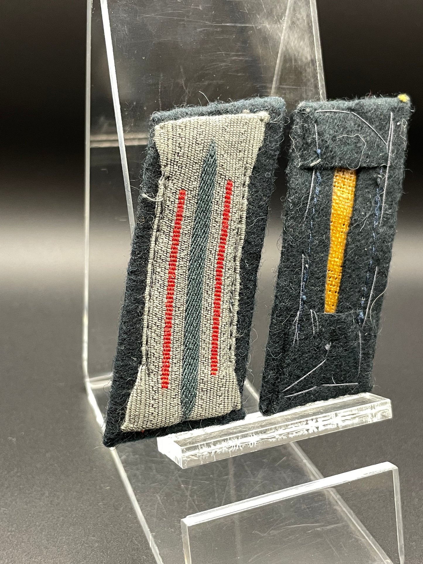 GERMAN WW2 HEER ARTILLERY MATCHING COLLAR TABS UNIFORM REMOVED