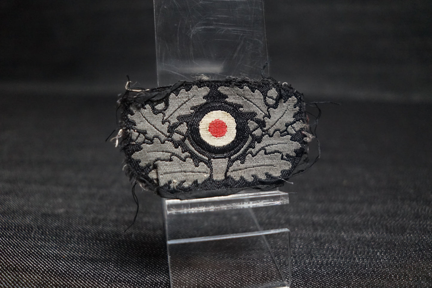 GERMAN WW2 HEER PANZER BERET REMOVED BEVO WREATH COCKADE INSIGNIA