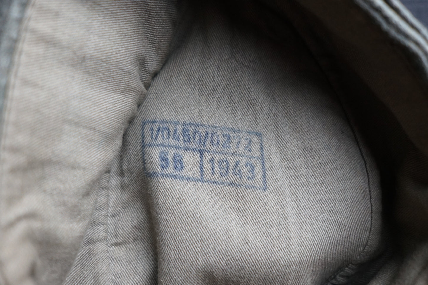 GERMAN WW2 1943 HEER EM/NCO M43 CAP RBNR MARKED SIZE 56