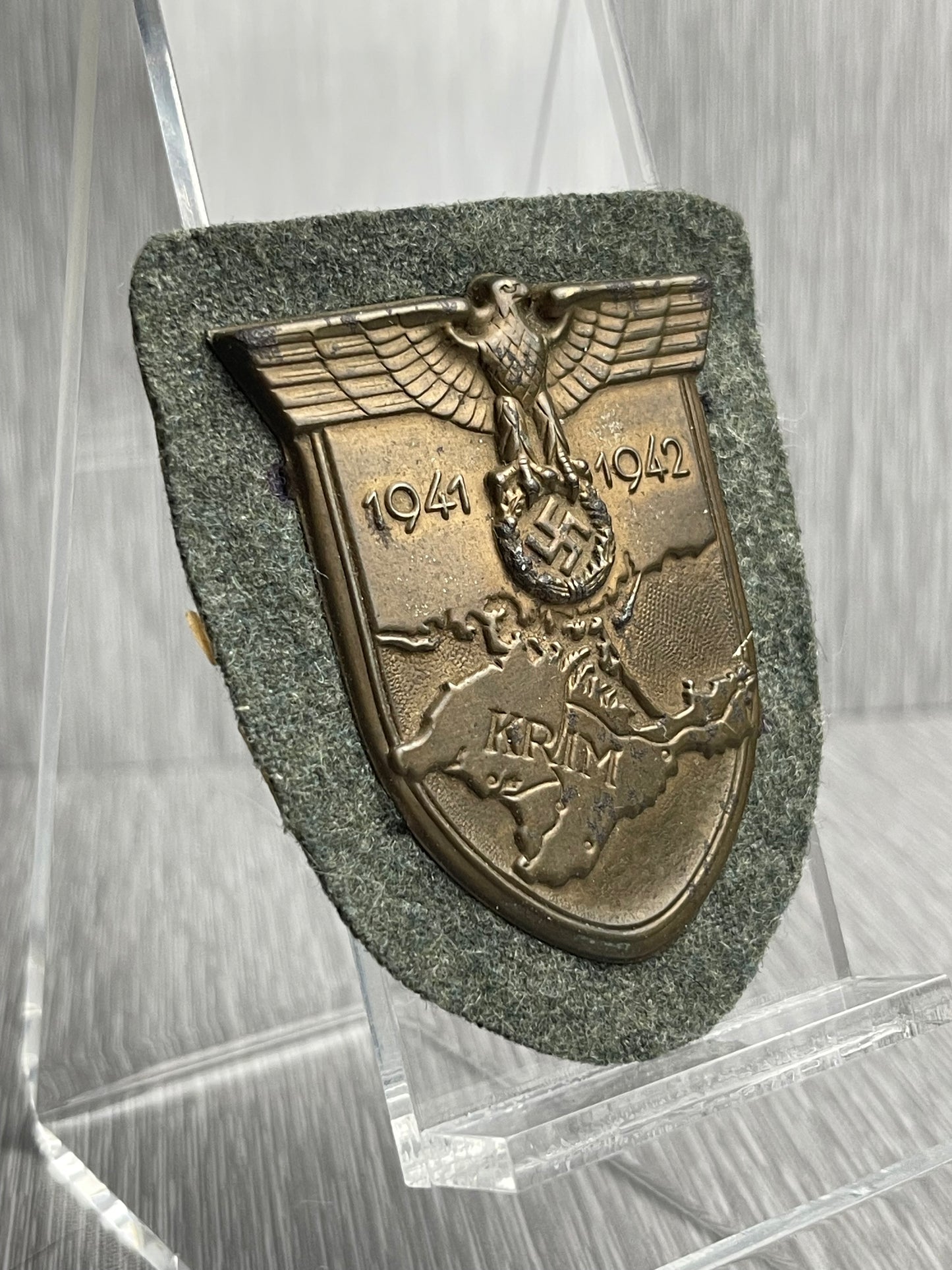 GERMAN WW2 HEER 1941-1942 KRIM SLEEVE SHIELD