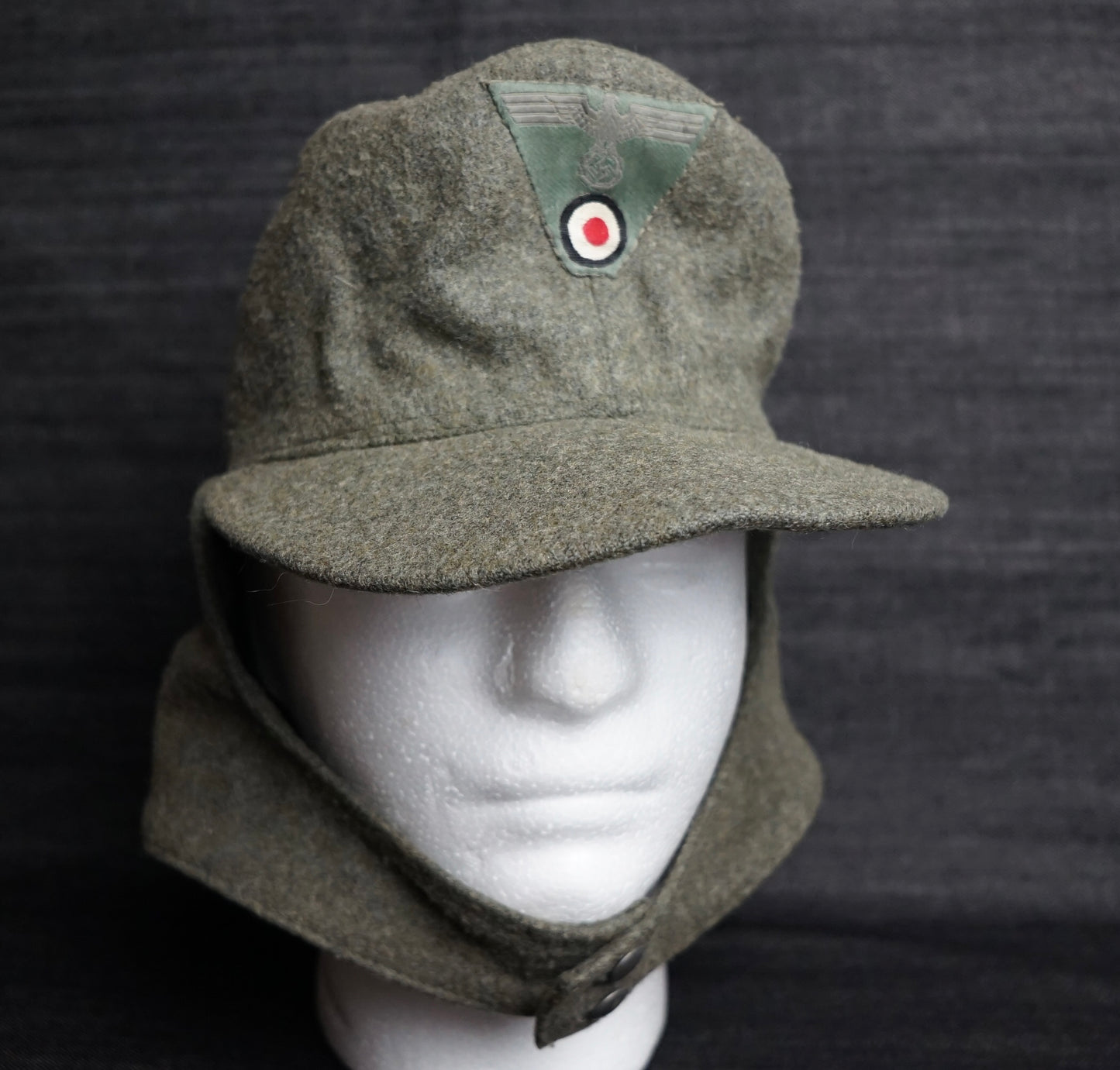 GERMAN WW2 1943 HEER EM/NCO M43 CAP RBNR MARKED SIZE 56