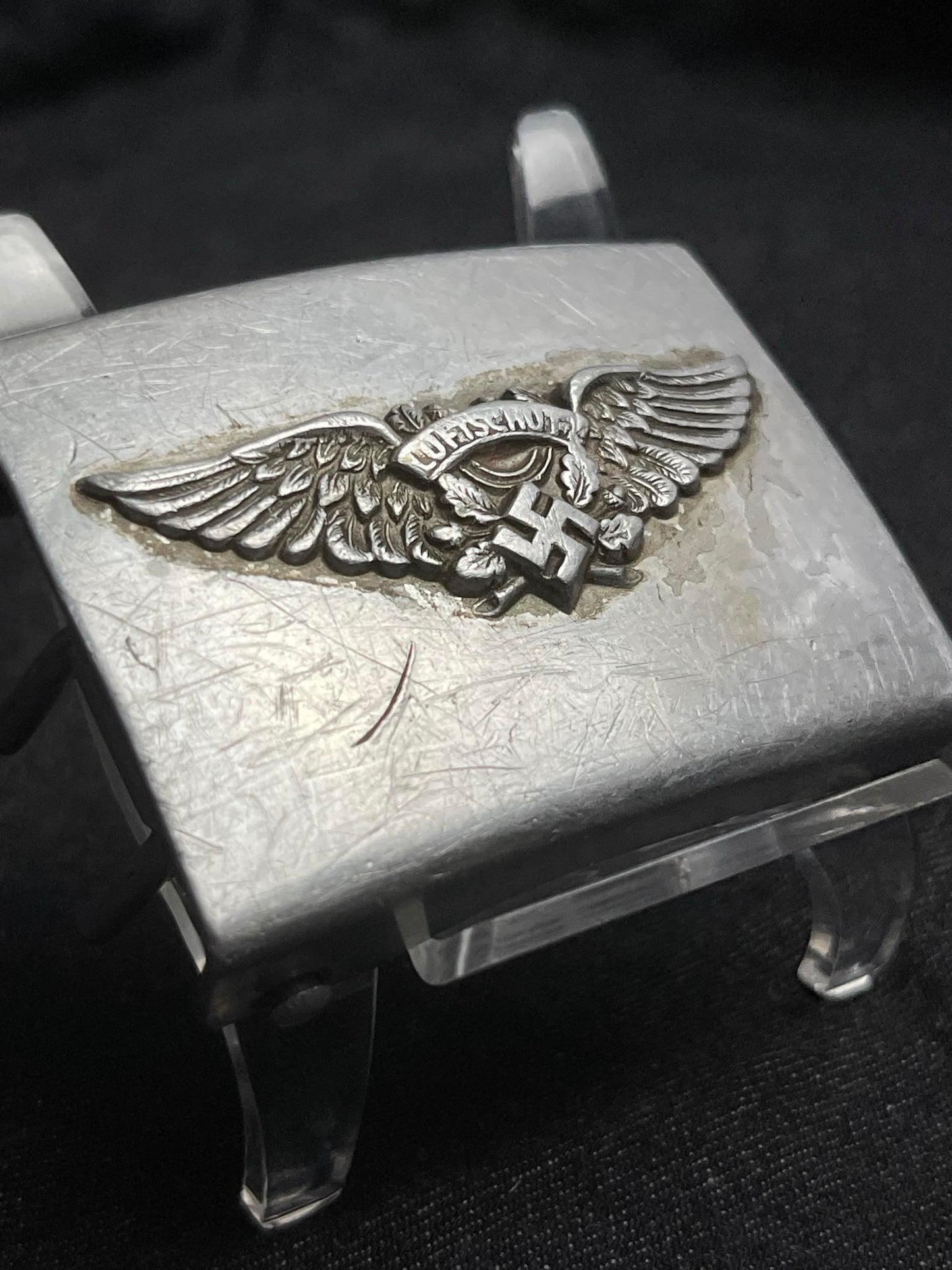 GERMAN WW2 REICHSLUFTSCHUTZBUND 'RLB' BELT BUCKLE