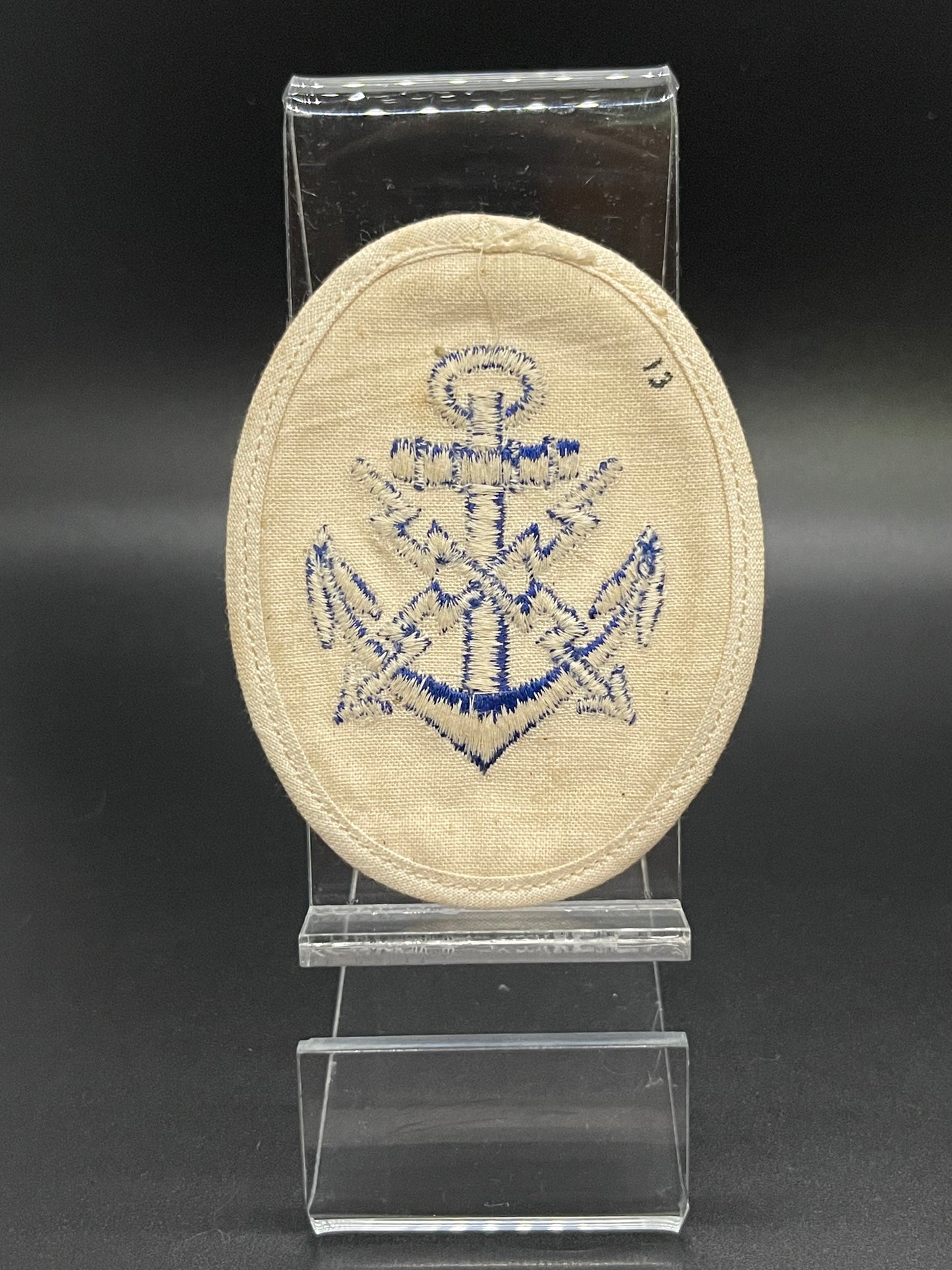 GERMAN WW2 KRIEGSMARINE NCO TELETYPIST SUMMER UNIFORM CAREER SLEEVE PATCH