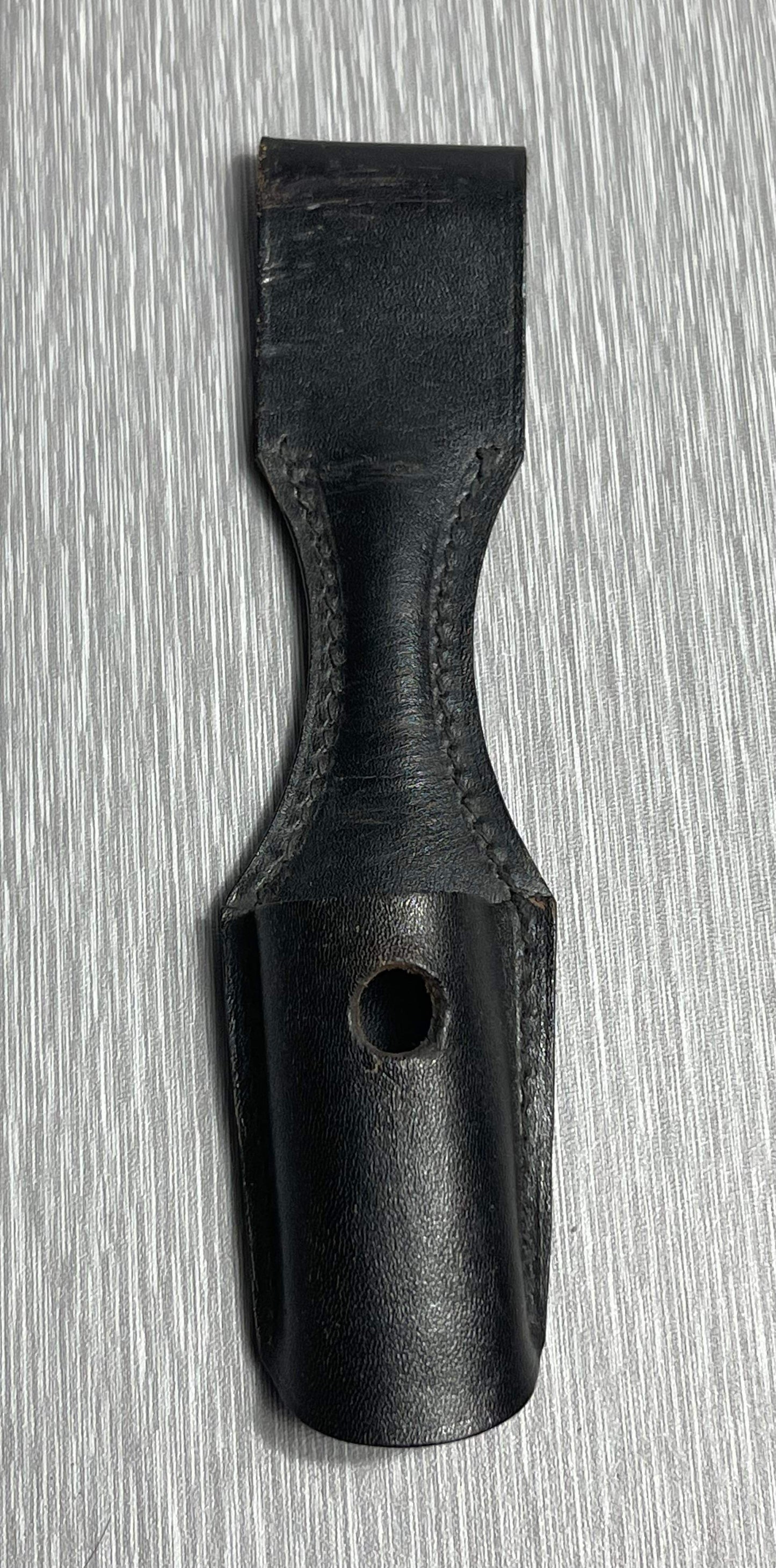 GERMAN WW2 K98 DRESS BAYONET BLACK LEATHER FROG BY K&S SOLINGEN 1944