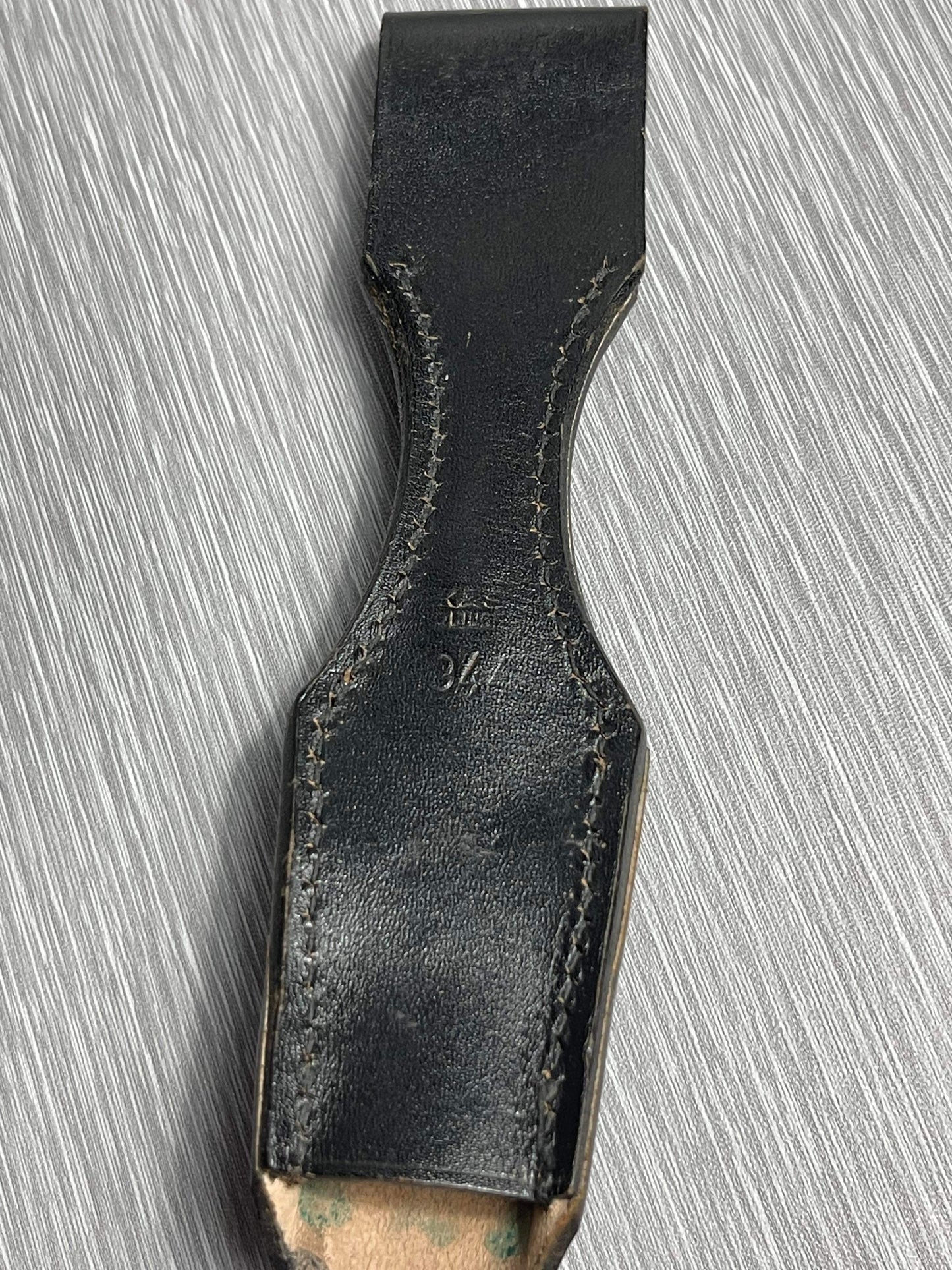 GERMAN WW2 K98 DRESS BAYONET BLACK LEATHER FROG BY K&S SOLINGEN 1944