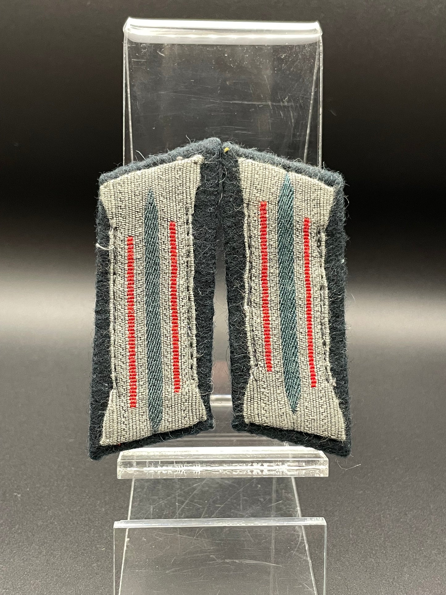 GERMAN WW2 HEER ARTILLERY MATCHING COLLAR TABS UNIFORM REMOVED