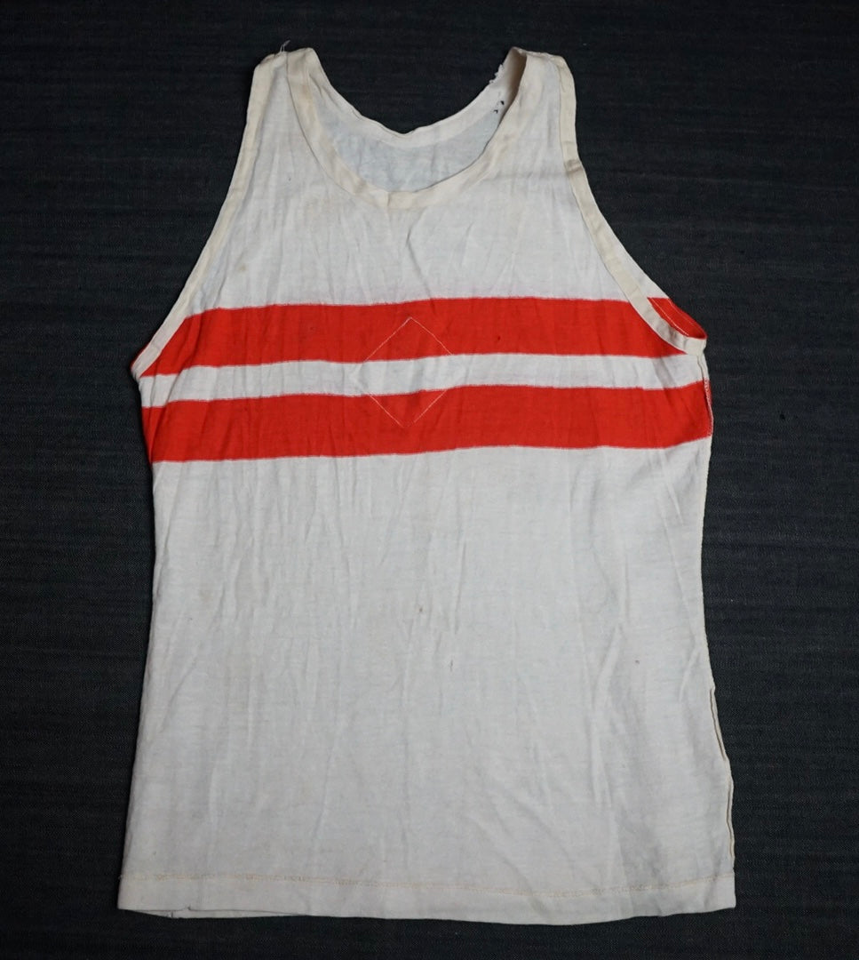 GERMAN WW2 HITLER JUGEND HJ SPORTS SHIRT W/ RZM TAG & MULTI-PIECE DIAMOND
