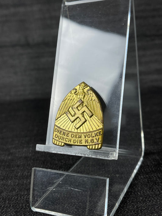 RARE GERMAN WW2 NSV NATIONAL SOCIALIST PEOPLE’S WELFARE „DIENE DEM VOLKE DURCH DIE N.S.V.”