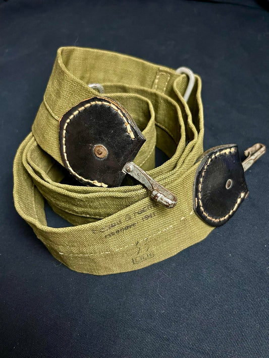 GERMAN WW2 1941 SS L.A.H. BREAD BAG STRAP WIDE VARIANT MAKER, YEAR & UNIT MARKED